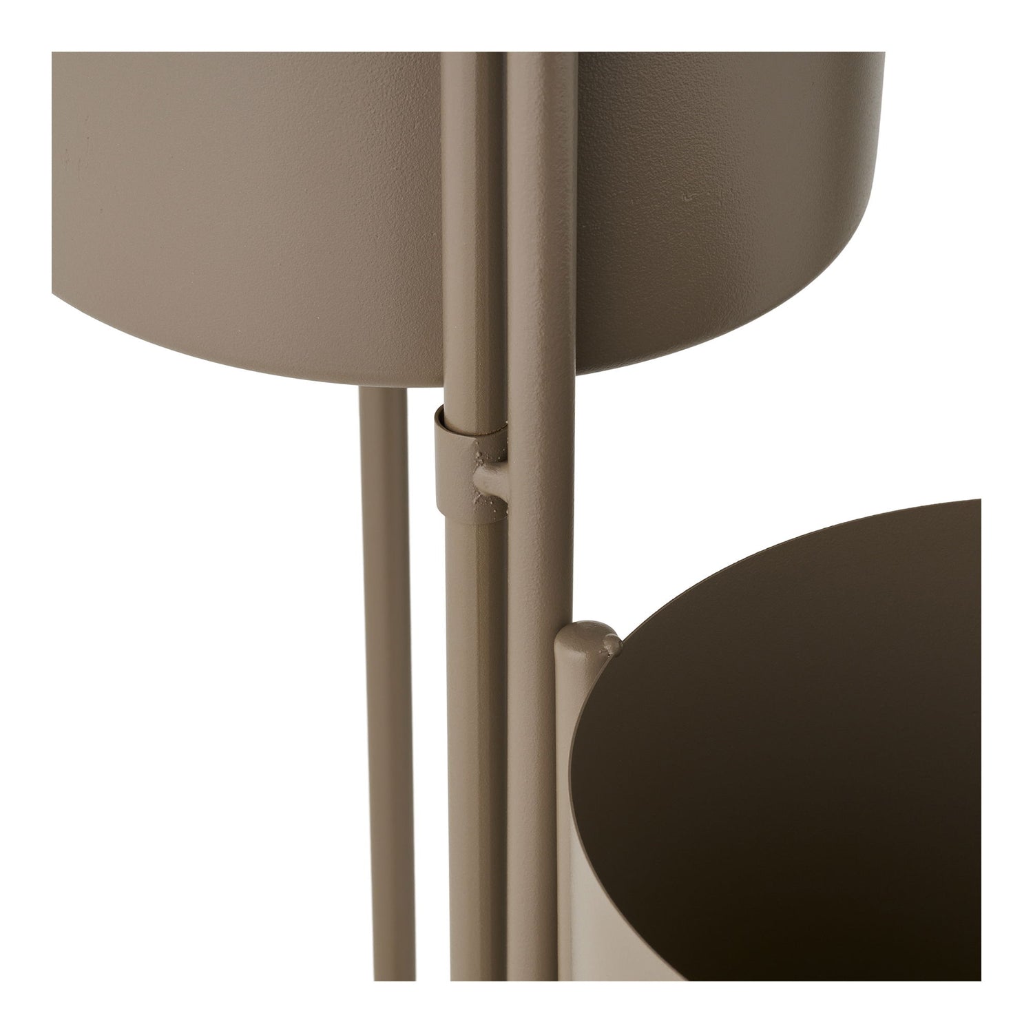 Örtkruka - örttpanna, stål, brun 22,5x23x75,5 cm