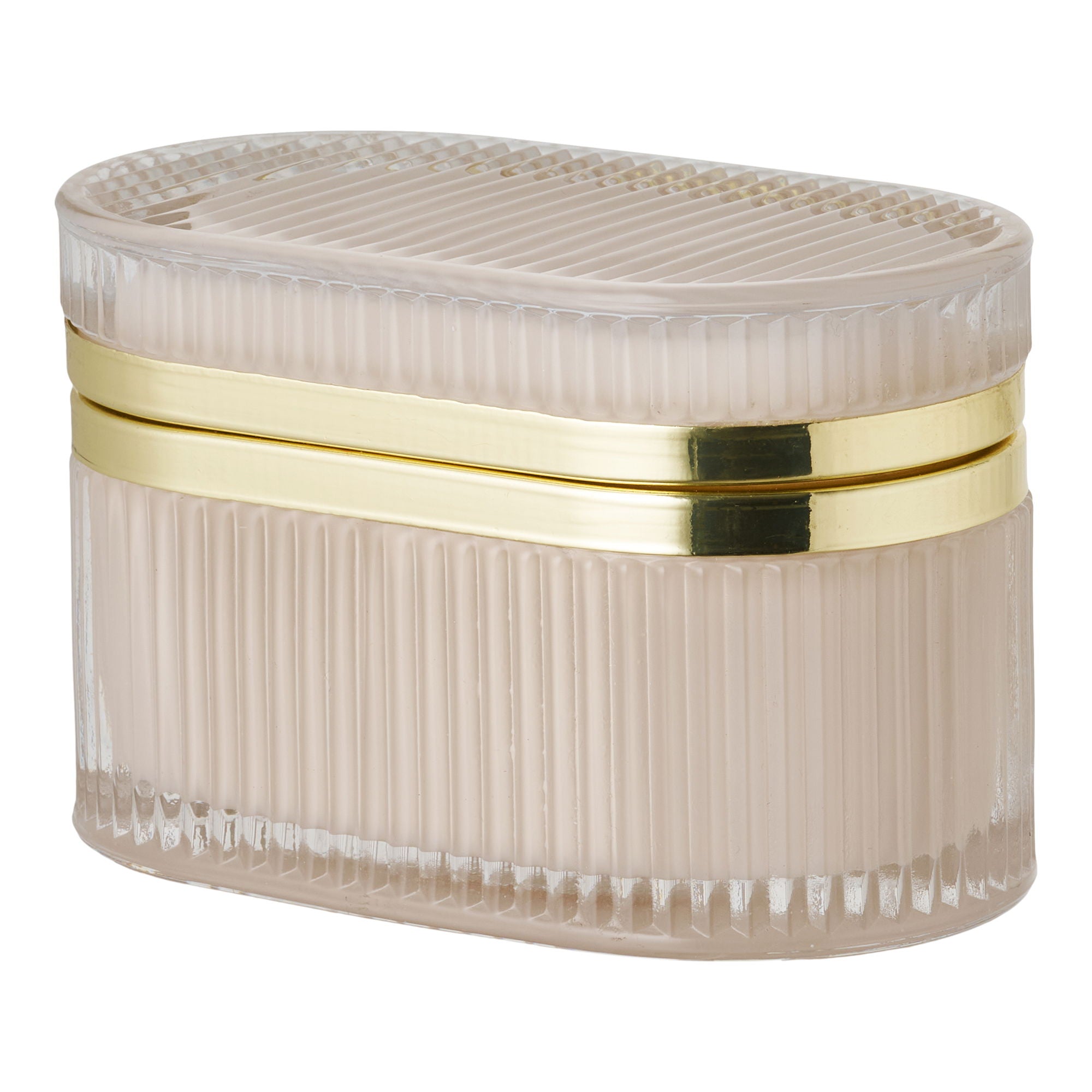 Love Glass Box - Glass Box, Naken/Brass 13.5x8x9 CM