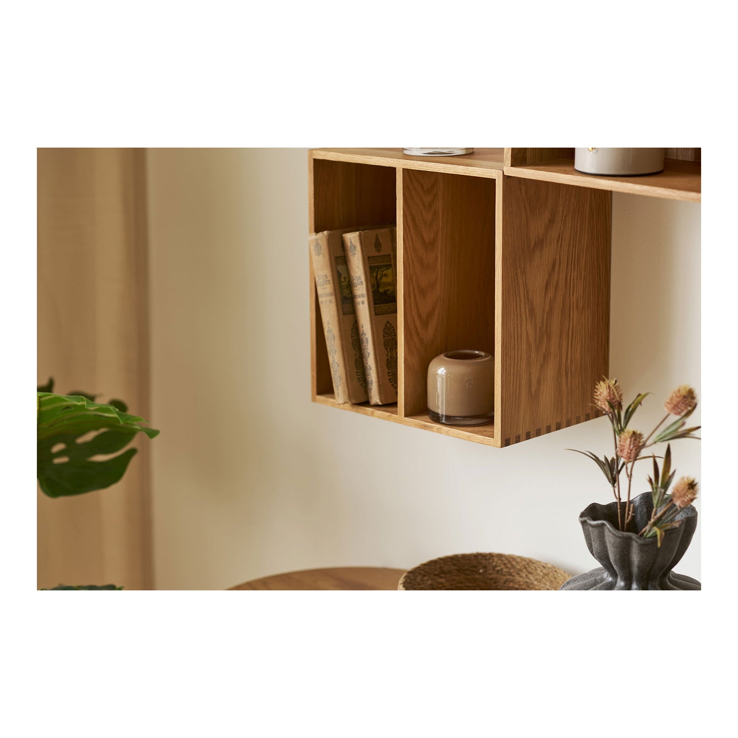 Ljusstake - Ljusstake, munblåst glas, brun Ø8x7,5 cm