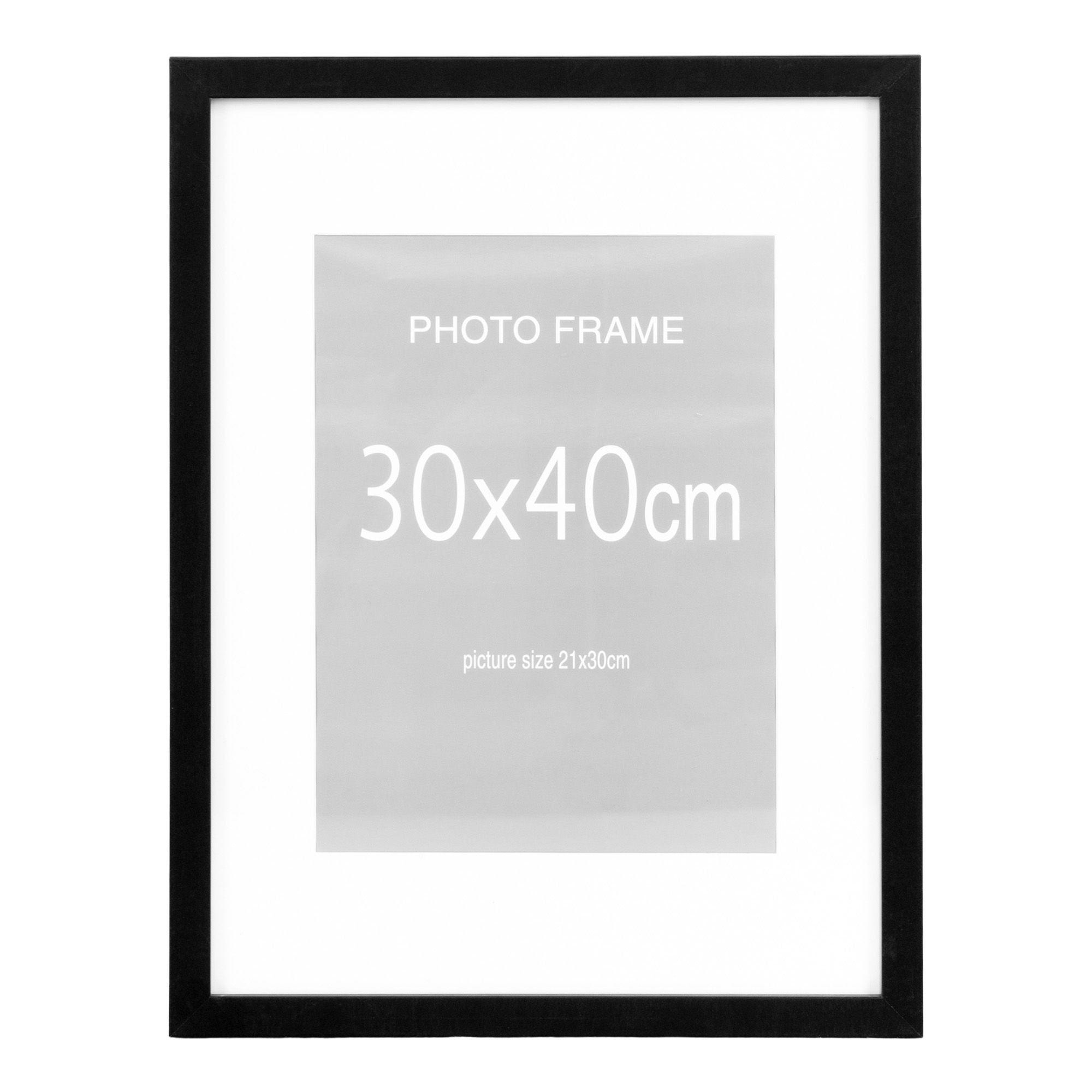 Marbella Frame -display - ramdisplay, 7 st. Svart och 8 st. Nature 30x40 cm