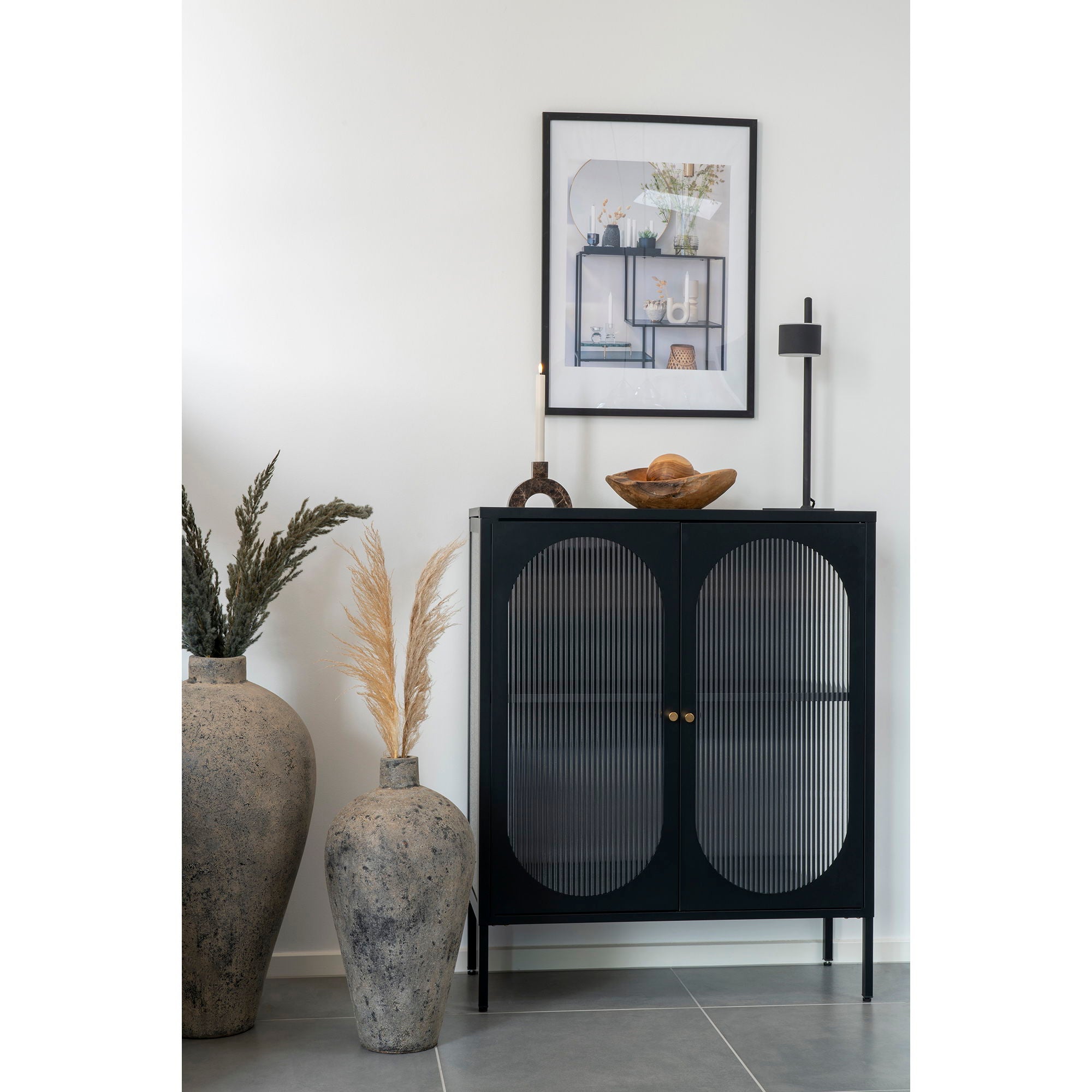 Marbella Frame -display - ramdisplay, 7 st. Svart och 8 st. Nature 50x70 cm