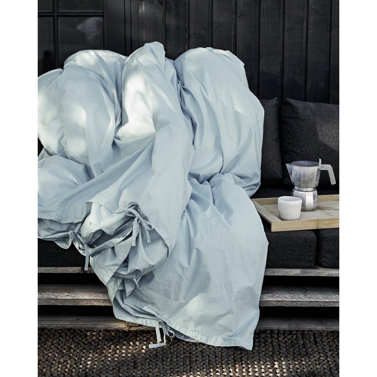 Sänguppsättning, bindning, moln