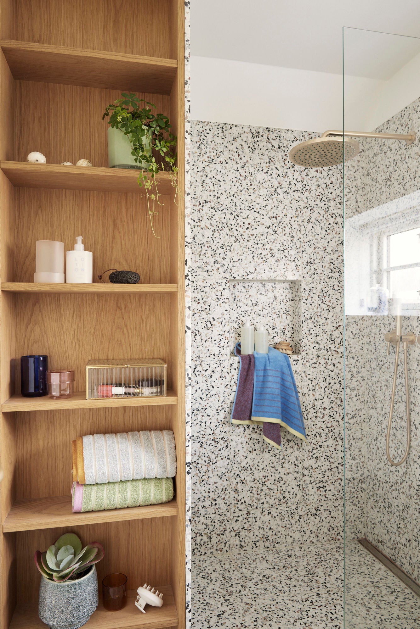 Hübsch promenad handduk liten blå/true