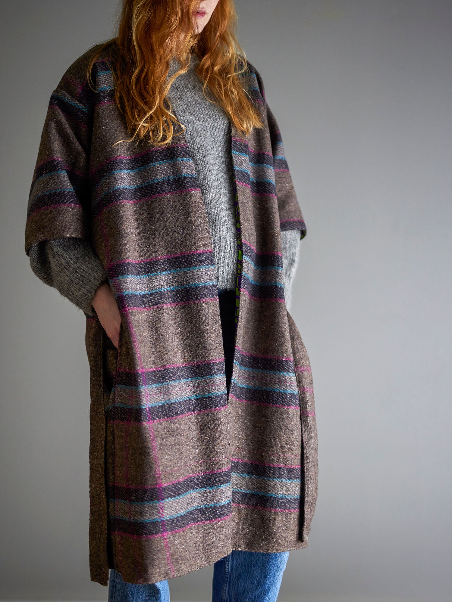 Creative Collection Rieti Kimono, Gray, Upcycleded