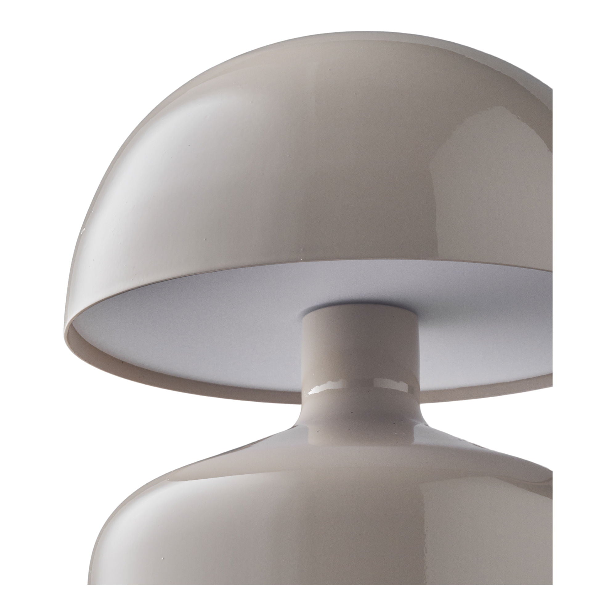 Aulla bordslampa - bordslampa, metall/plast, laddningsbar, grå