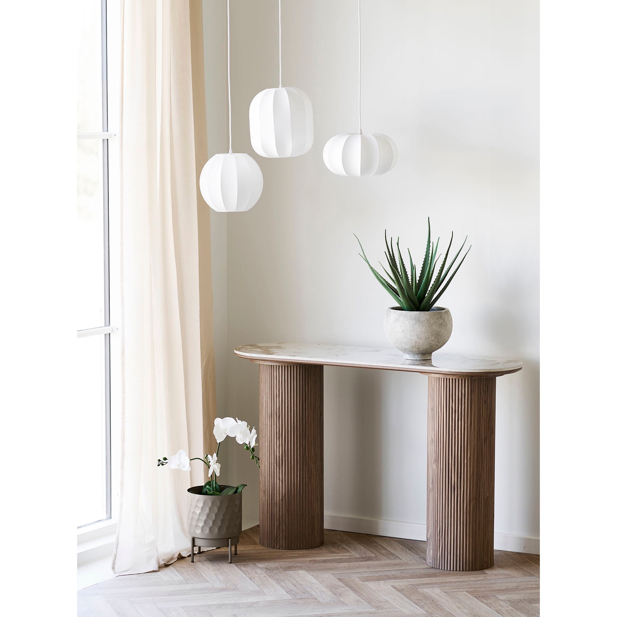 Coventry Pendant - Pendant, White Ø25 cm