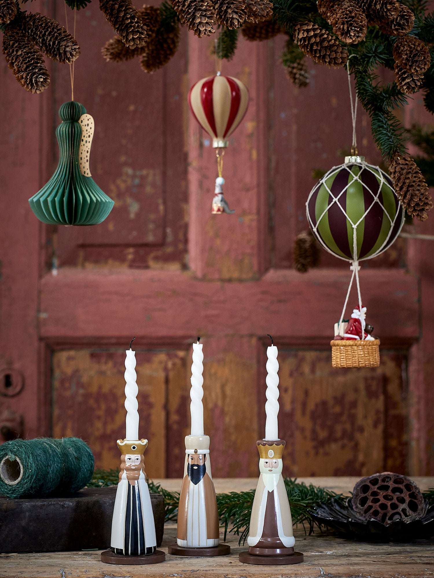 Bloomingville Betie Candlestick, Nature, FSC®100%, Beech