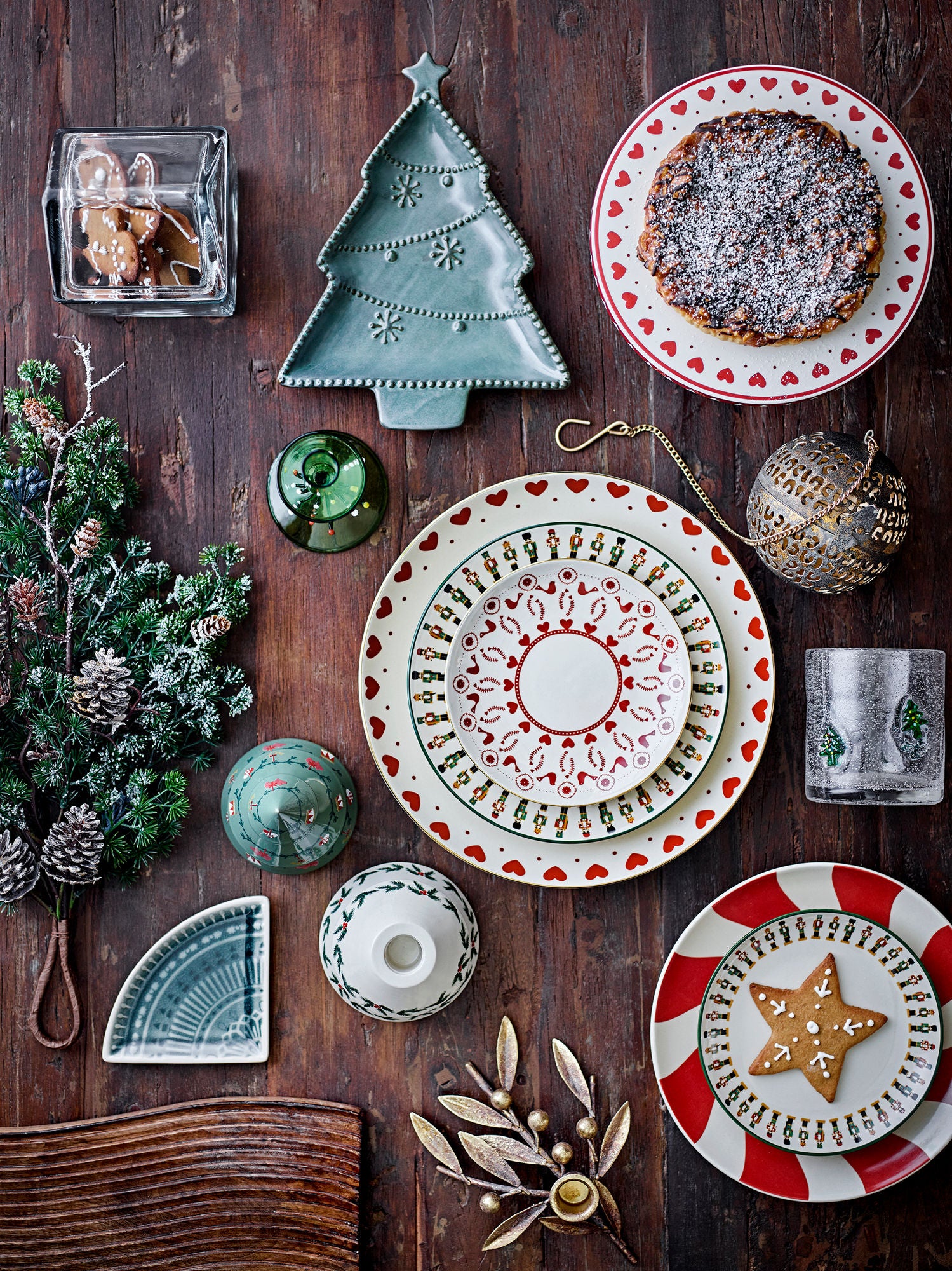 Bloomingville Yule Deko, natur, stengods