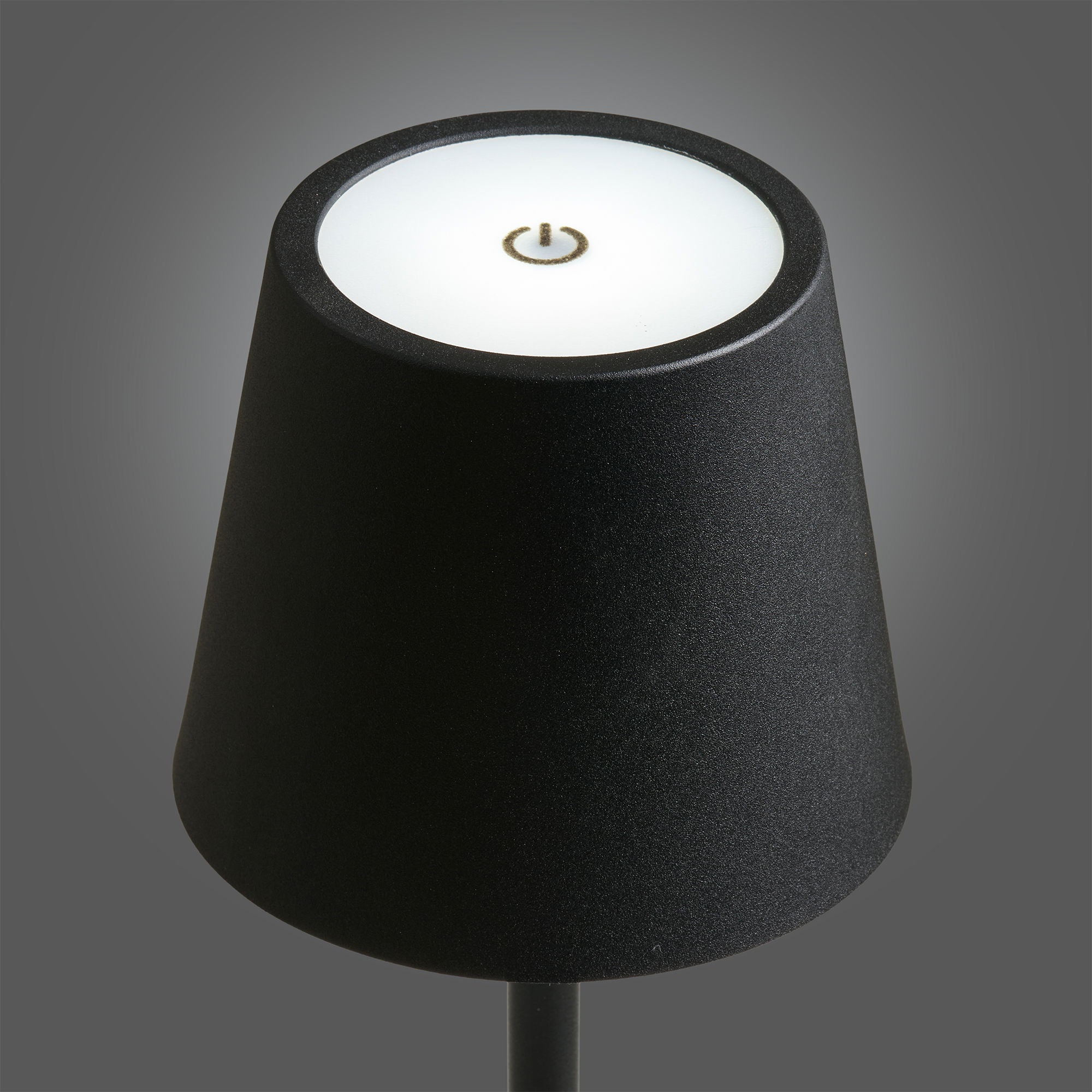 Bradford bordslampa - bordslampa, metall, laddningsbar, svart