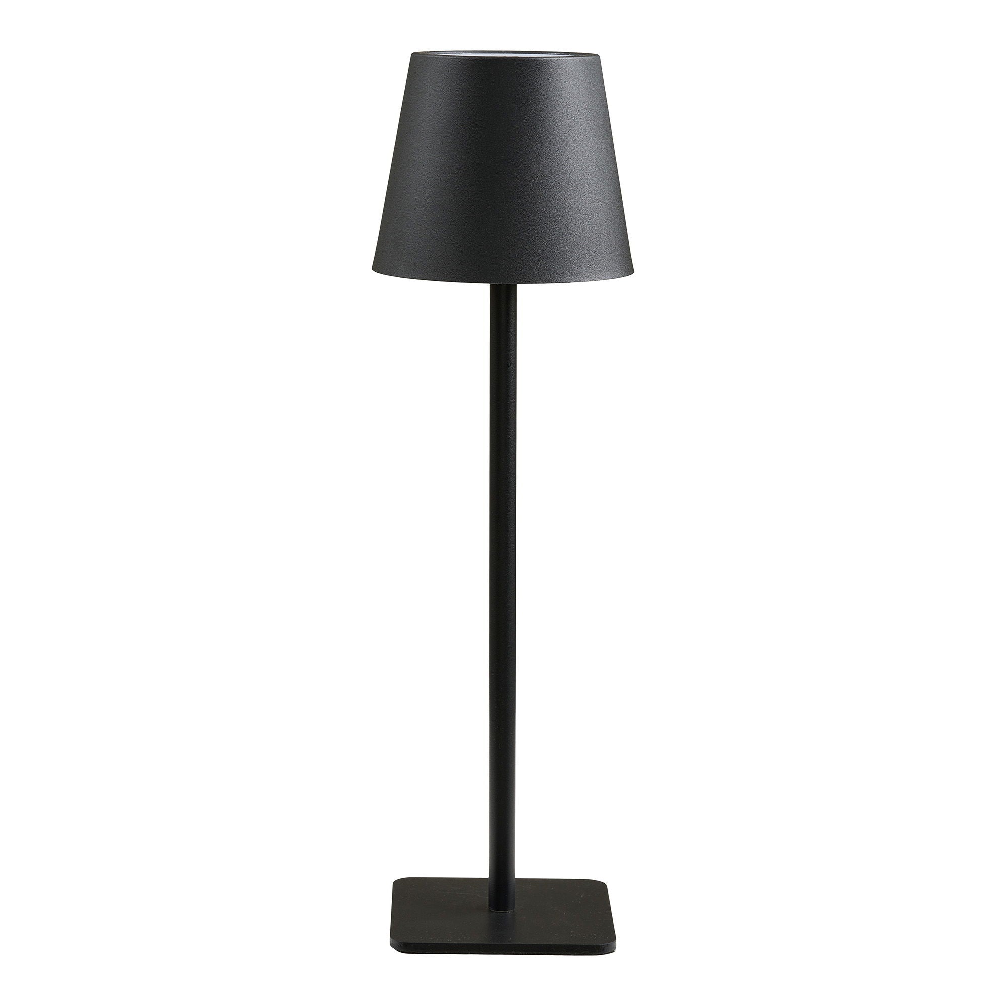 Bradford bordslampa - bordslampa, metall, laddningsbar, svart