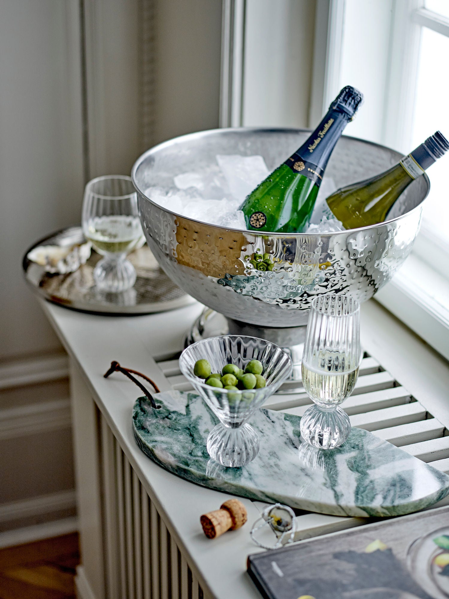 Bloomingville Kaluka Champagne Cooler, silver, rostfritt stål