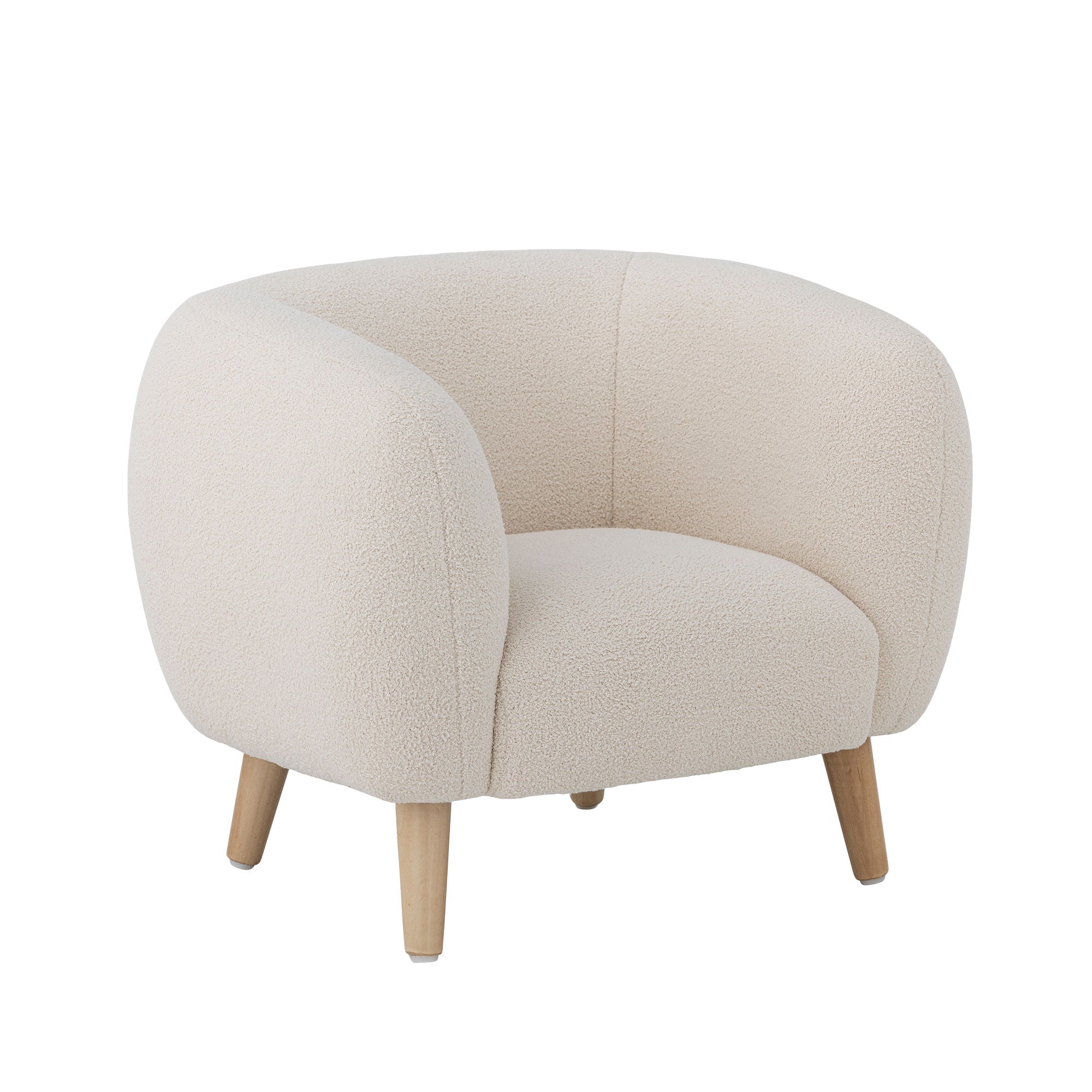 Bloomingville mini cade stol, vit, polyester