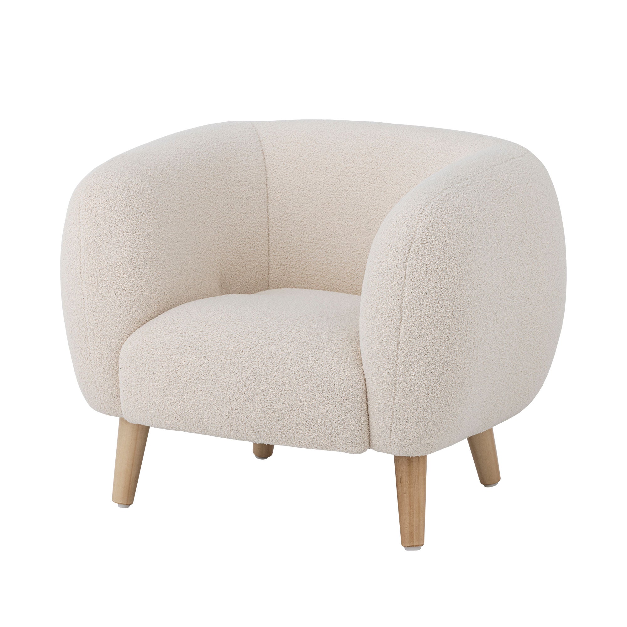 Bloomingville mini cade stol, vit, polyester
