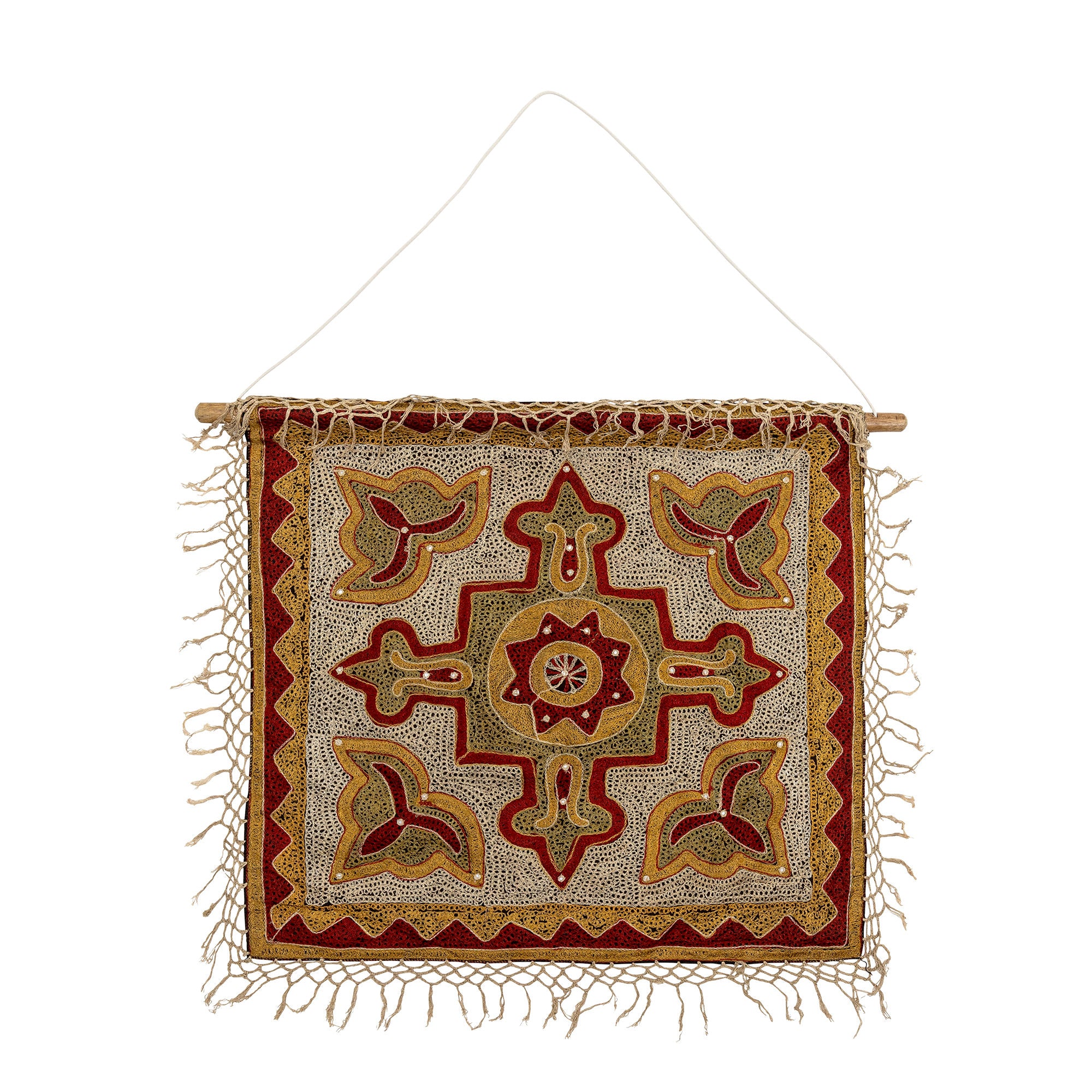 Kreativ samling Mughal väggdekoration, röd, bomull