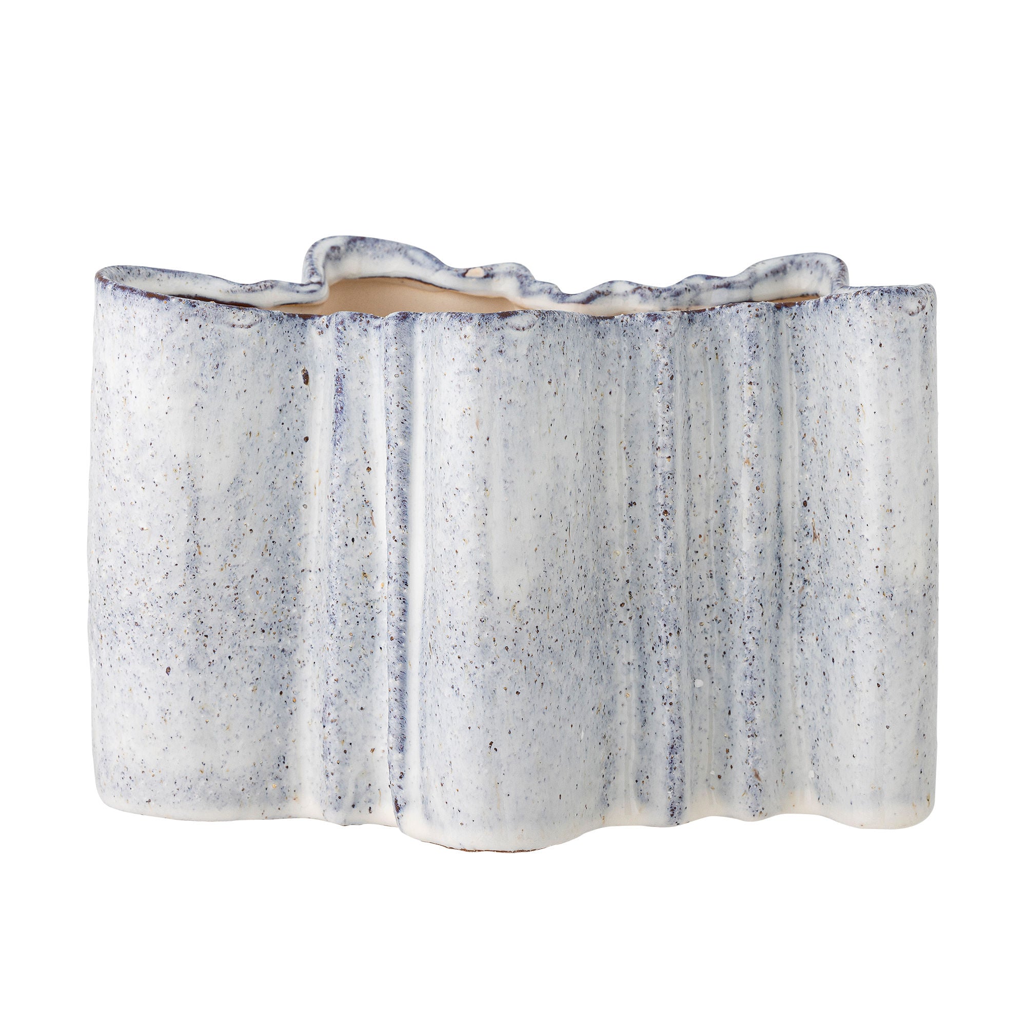 Bloomingville Lindae Vase, blå, stengods