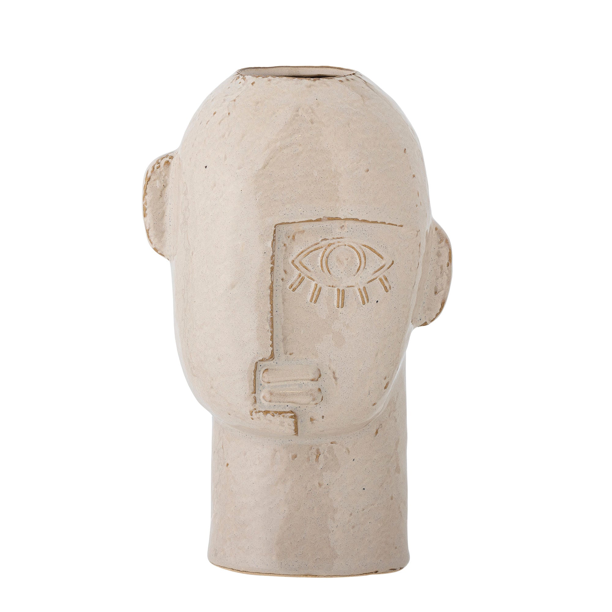 Bloomingville Lizzie Vase, natur, stengods