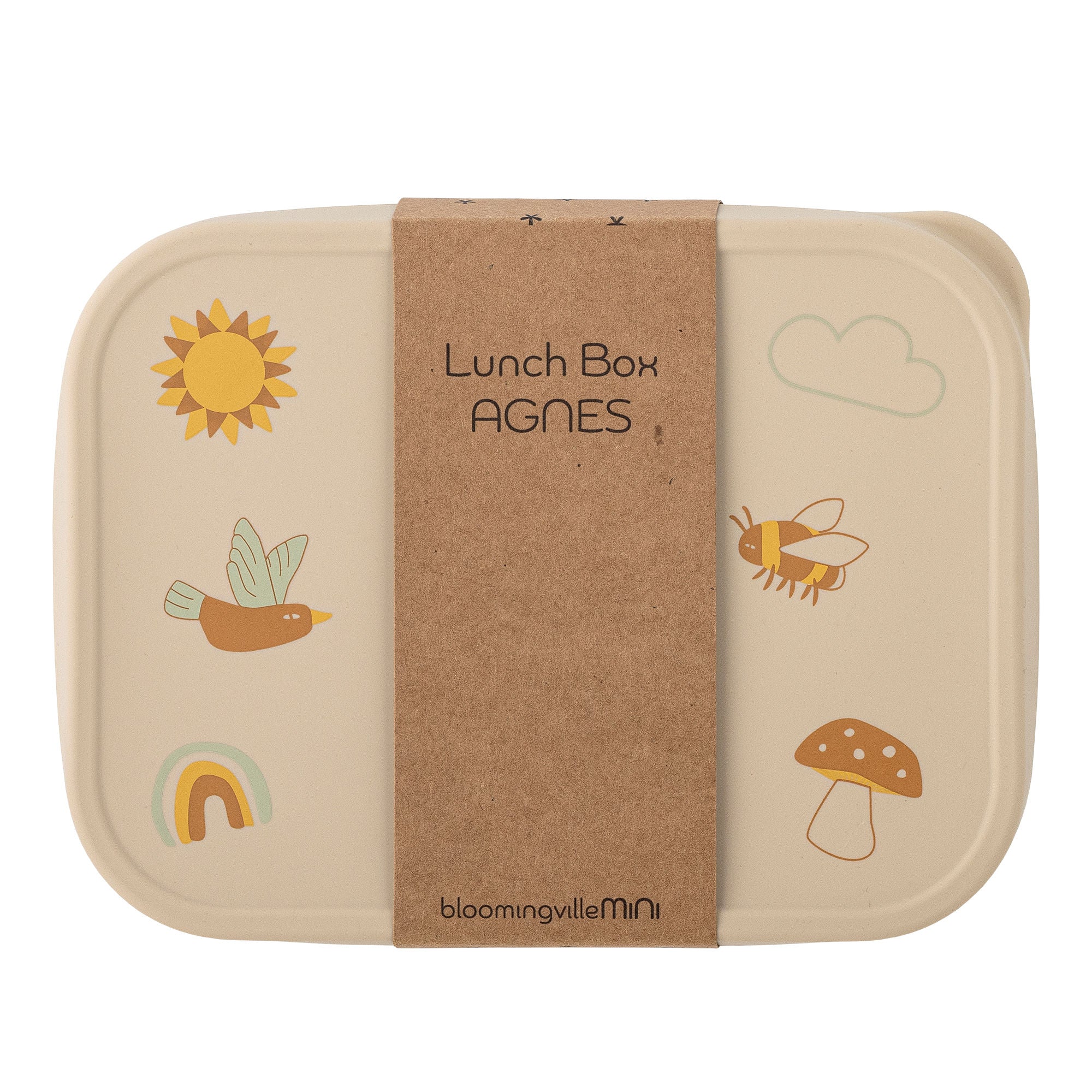 Bloomingville Mini Agnes lunchlåda, natur, rostfritt stål