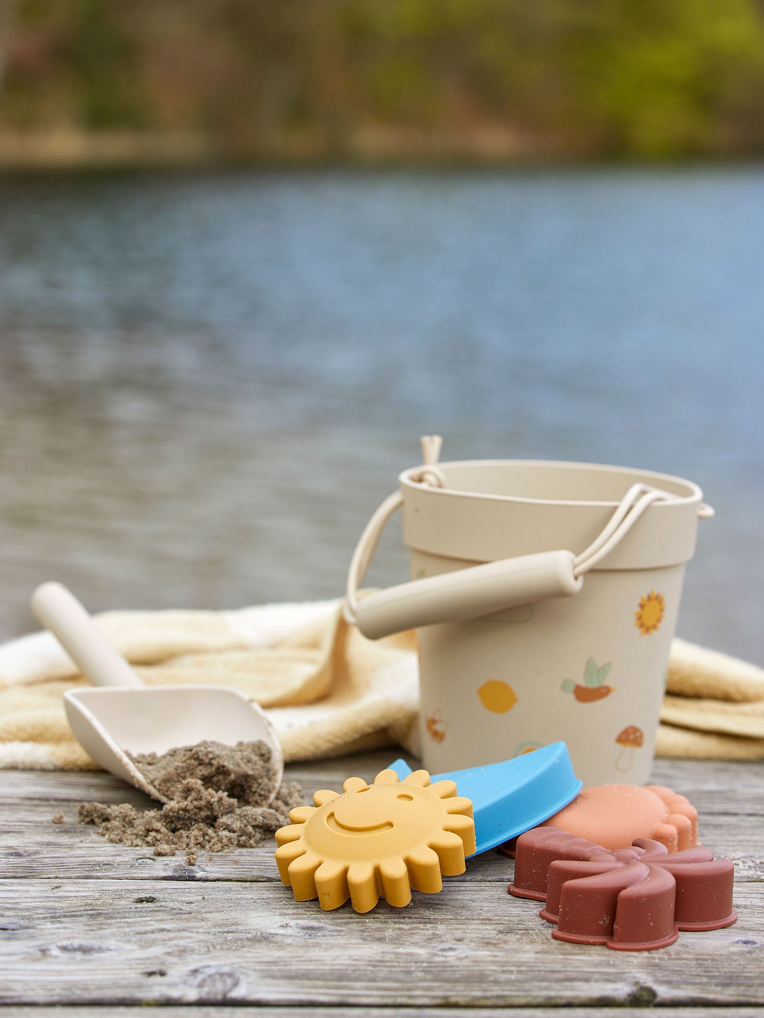 Bloomingville Mini Agnes Strand och Sandkass Toy, Nature, Silicone