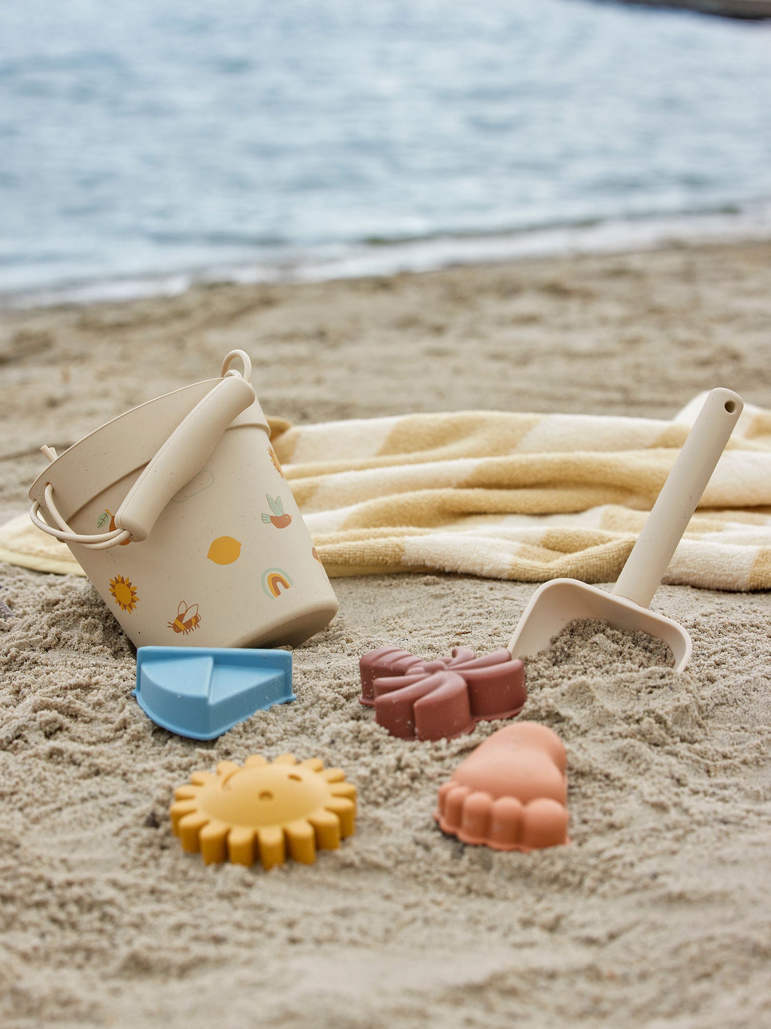 Bloomingville Mini Agnes Strand och Sandkass Toy, Nature, Silicone