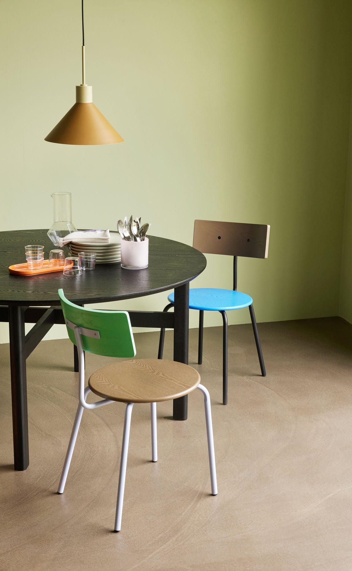 Hübsch Crayon Pendel Amber