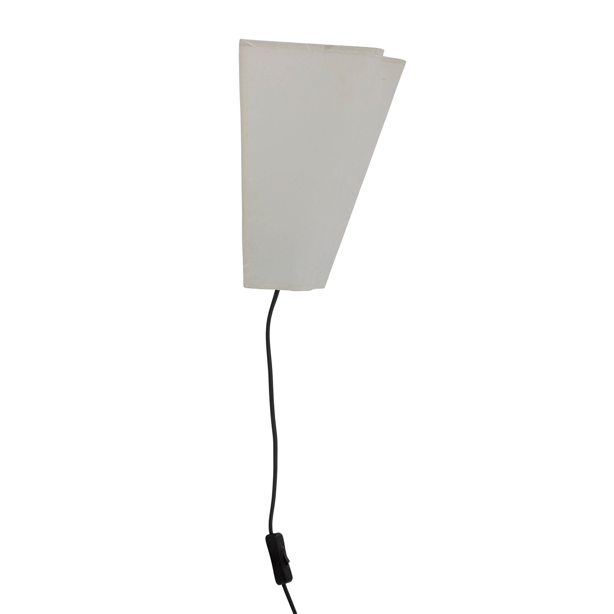 Bloomingville Janese vägglampa, vit, papper