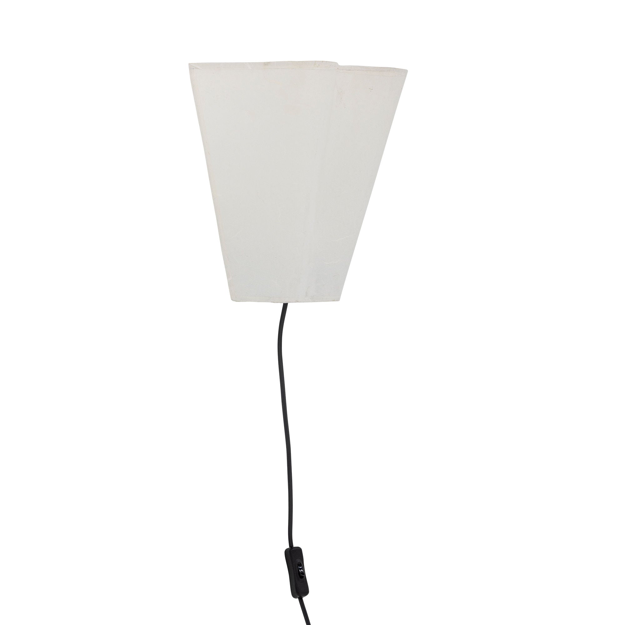 Bloomingville Janese vägglampa, vit, papper