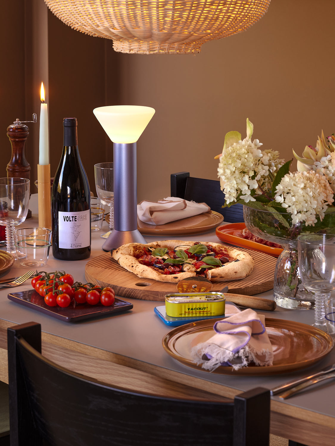 Monarch skärbrädor rund natur (set med 2) - ø33xh2, ø40xh2cm