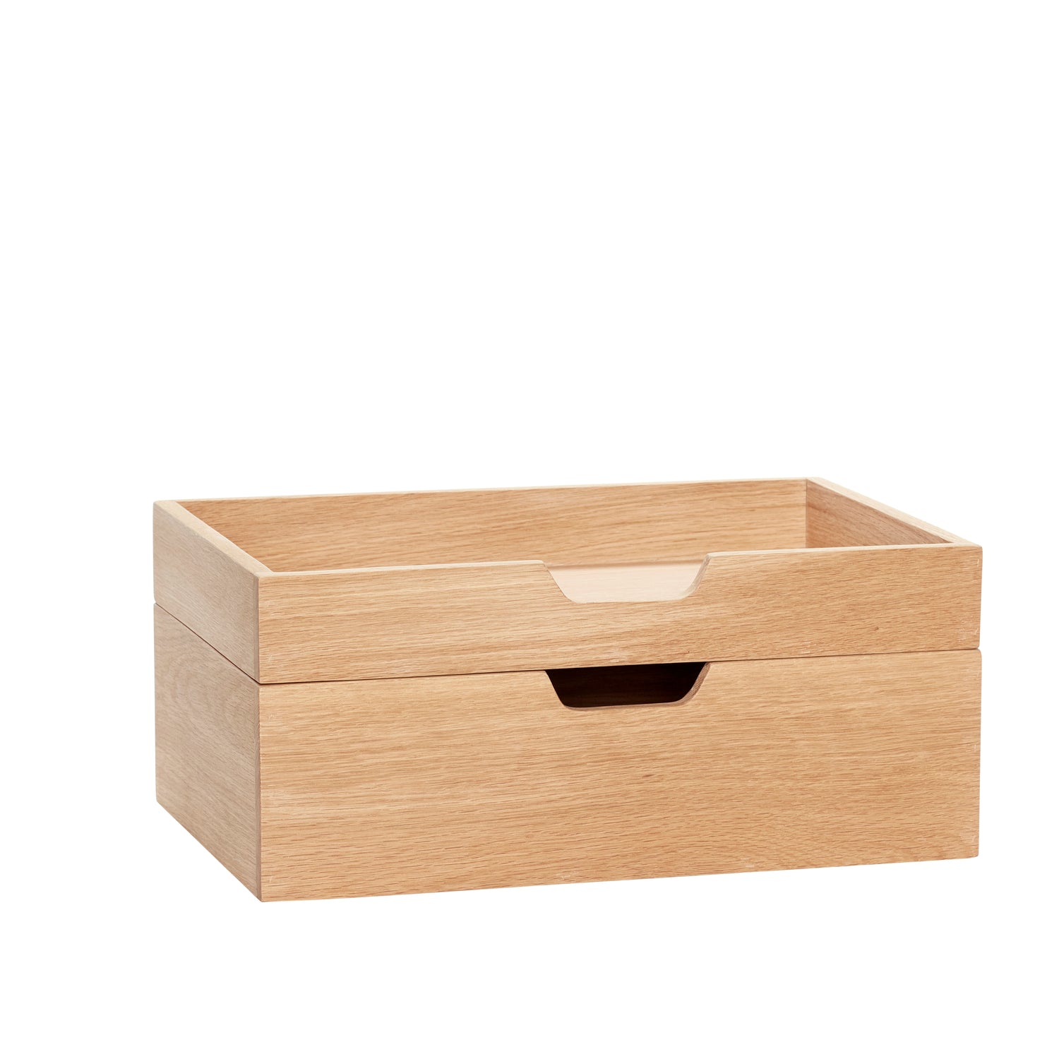 Obs Lagring Box Nature (uppsättning av 2) - 35x24xh5, 35x24xh10cm