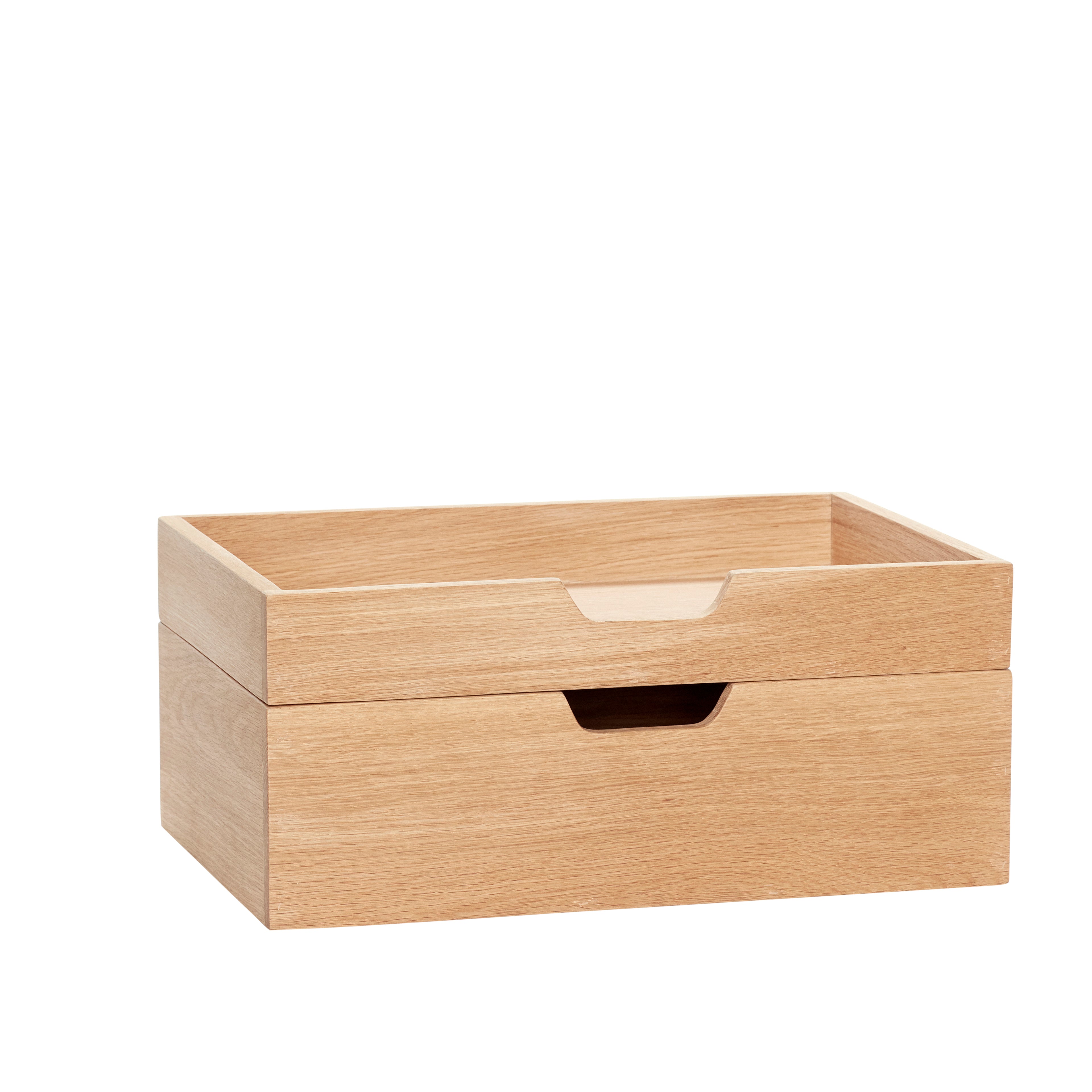 Obs Lagring Box Nature (uppsättning av 2) - 35x24xh5, 35x24xh10cm