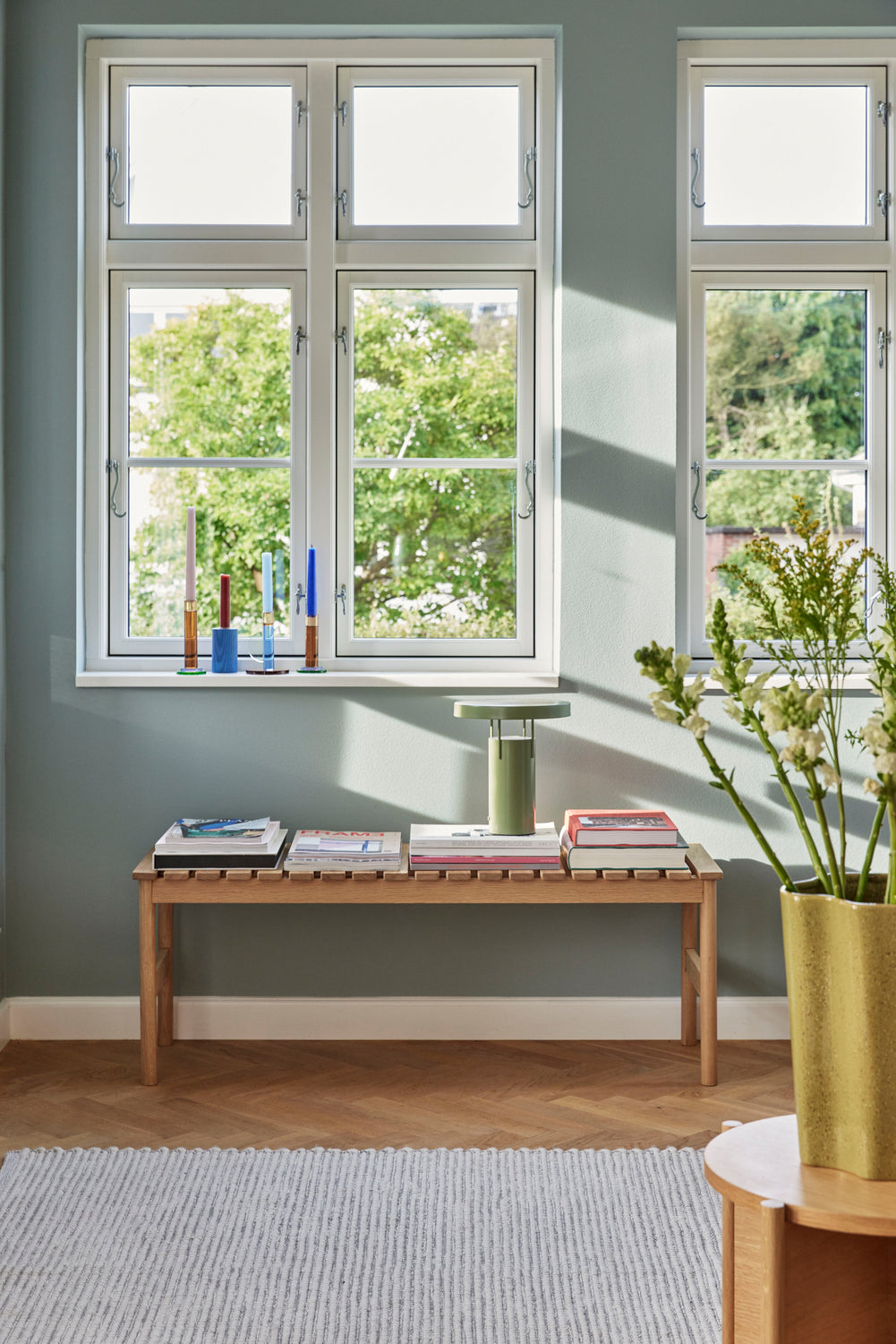 Radbänk Stor Natur - 122x40xh45cm