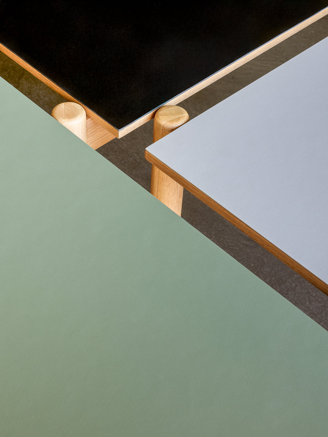 Snedt matbord Rektangulärt Olivgrönt - 190x107xh75cm