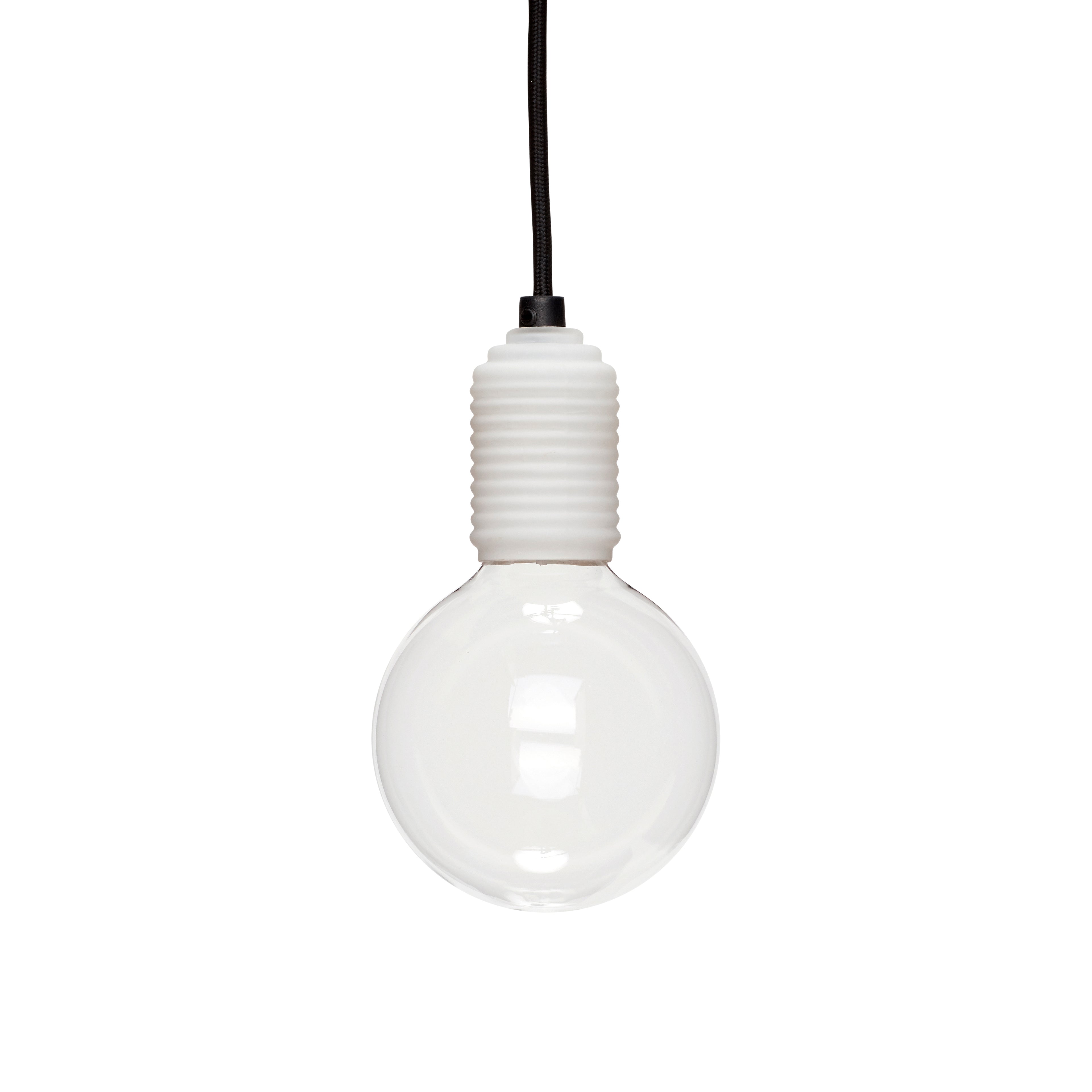 Fritt pendel svartvitt - Ø12xh19cm, g9/2w