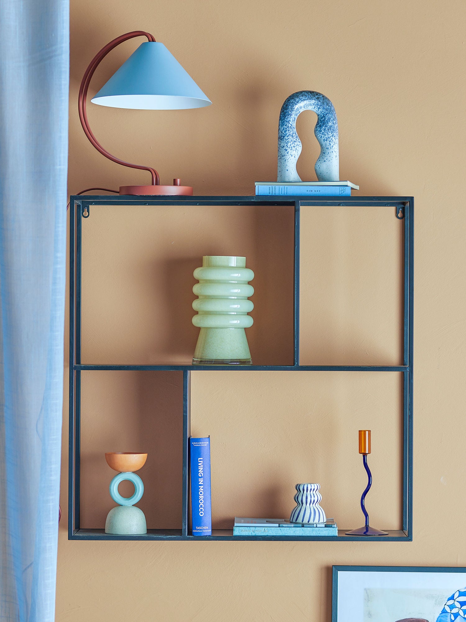 Bloomingville Mack -hylla, svart, metall