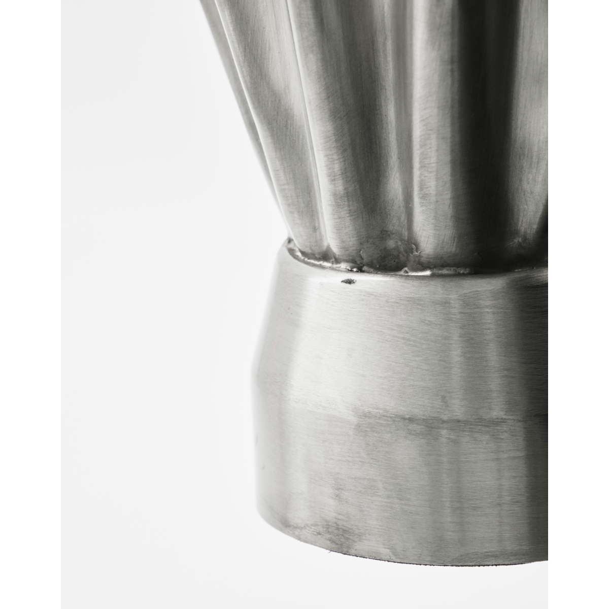 Vas, hdflood, borstad silverfinish