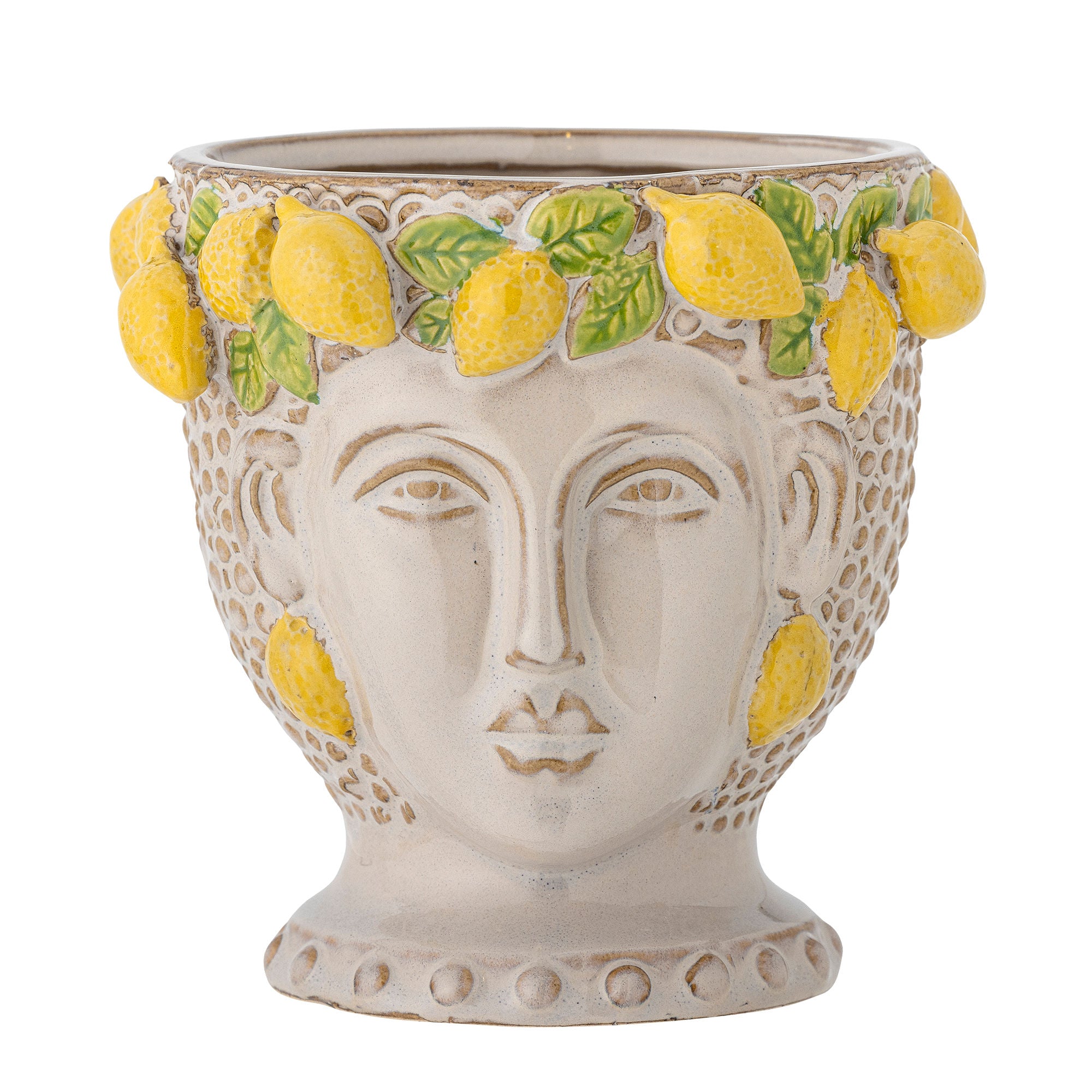 Creative Collection Limone Herbal Potted Hlages, Yellow, Stoneware