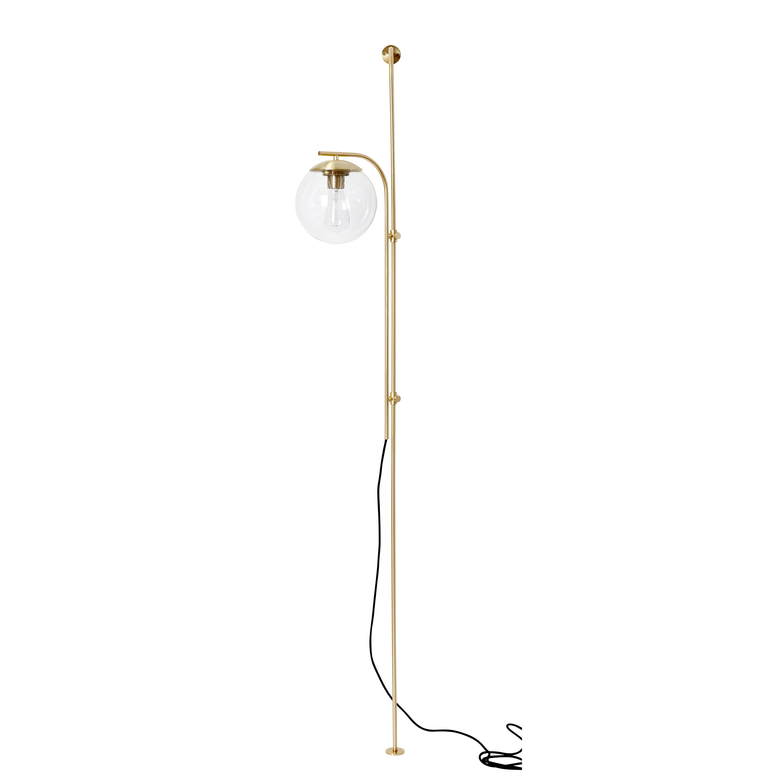 Bubblevägg/golvlampa mässingsfärg - 19x52xh182cm, E27