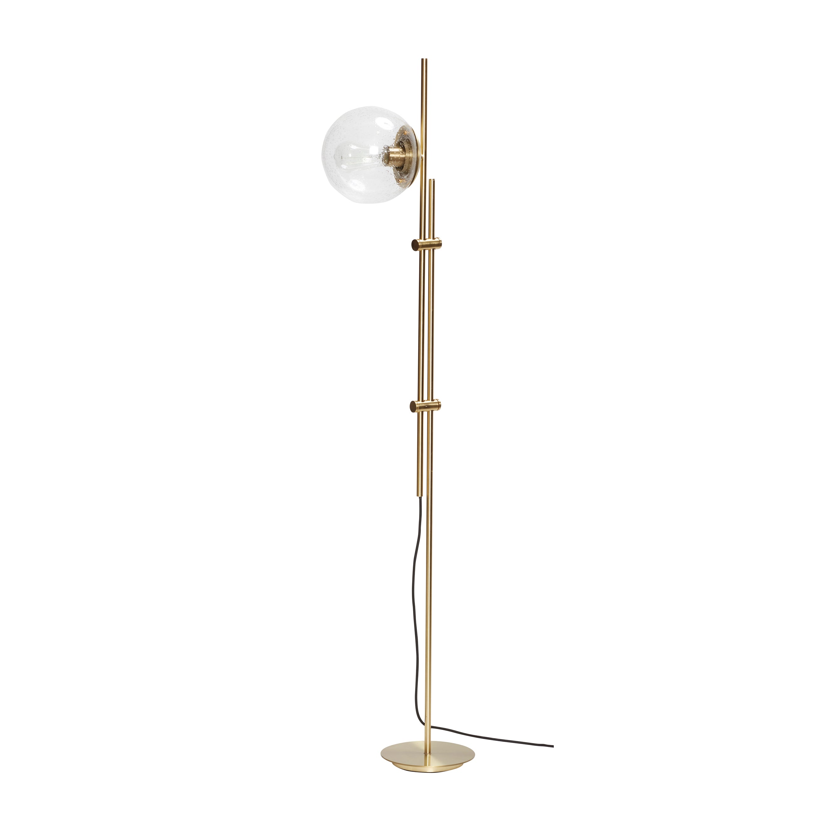 Bubblegolvlampans mässingsfärg - Ø20XH147CM, E27