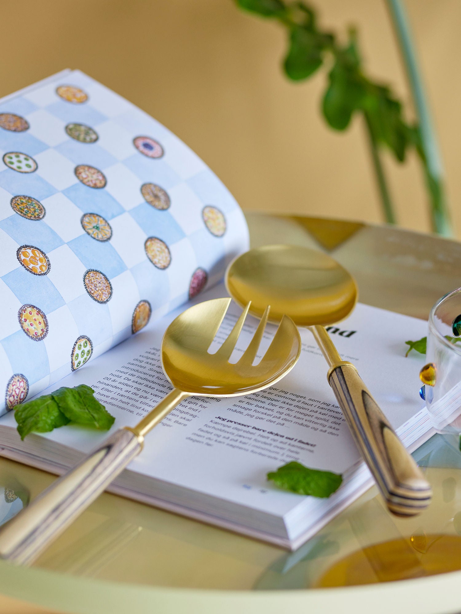 Bloomingville Fumio salladset, guld, rostfritt stål