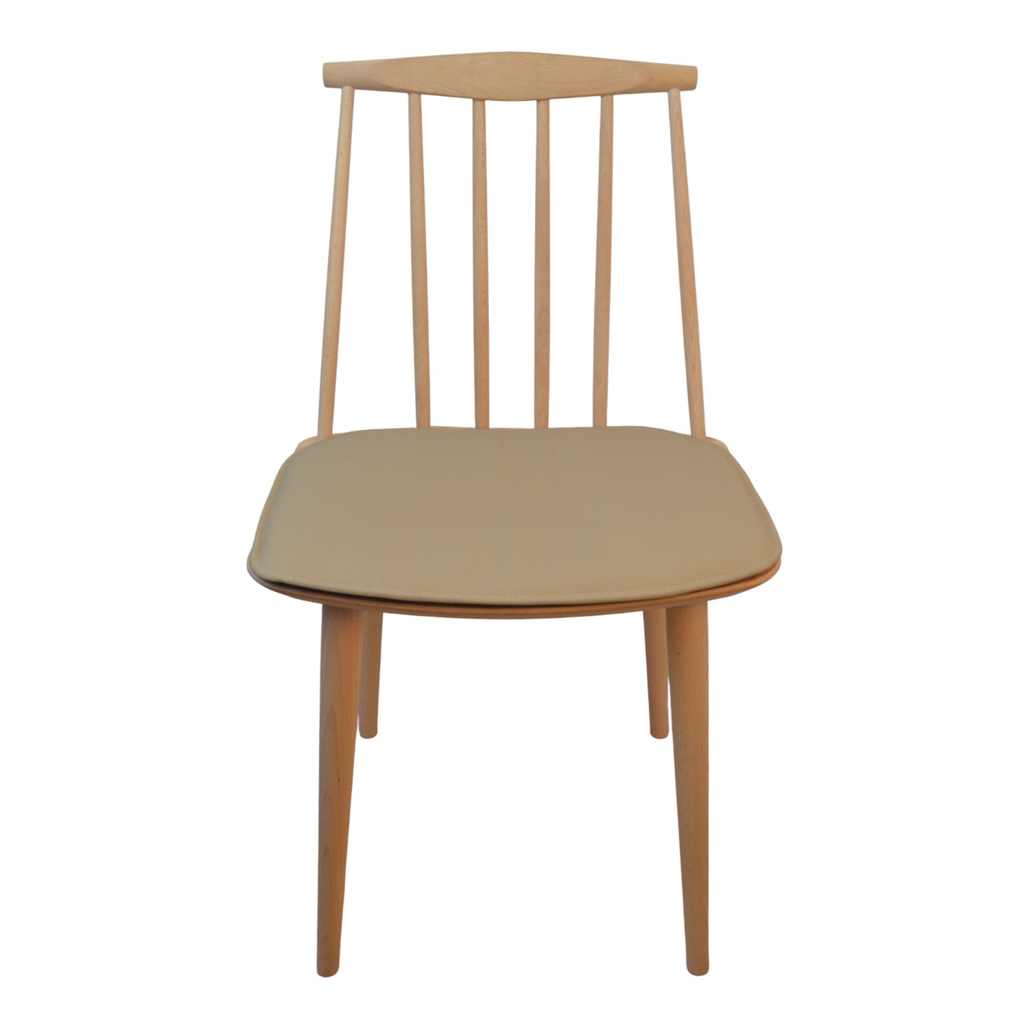 Luxury Sand -färgad läderkudde till Hay J77 (FDB) Stolen