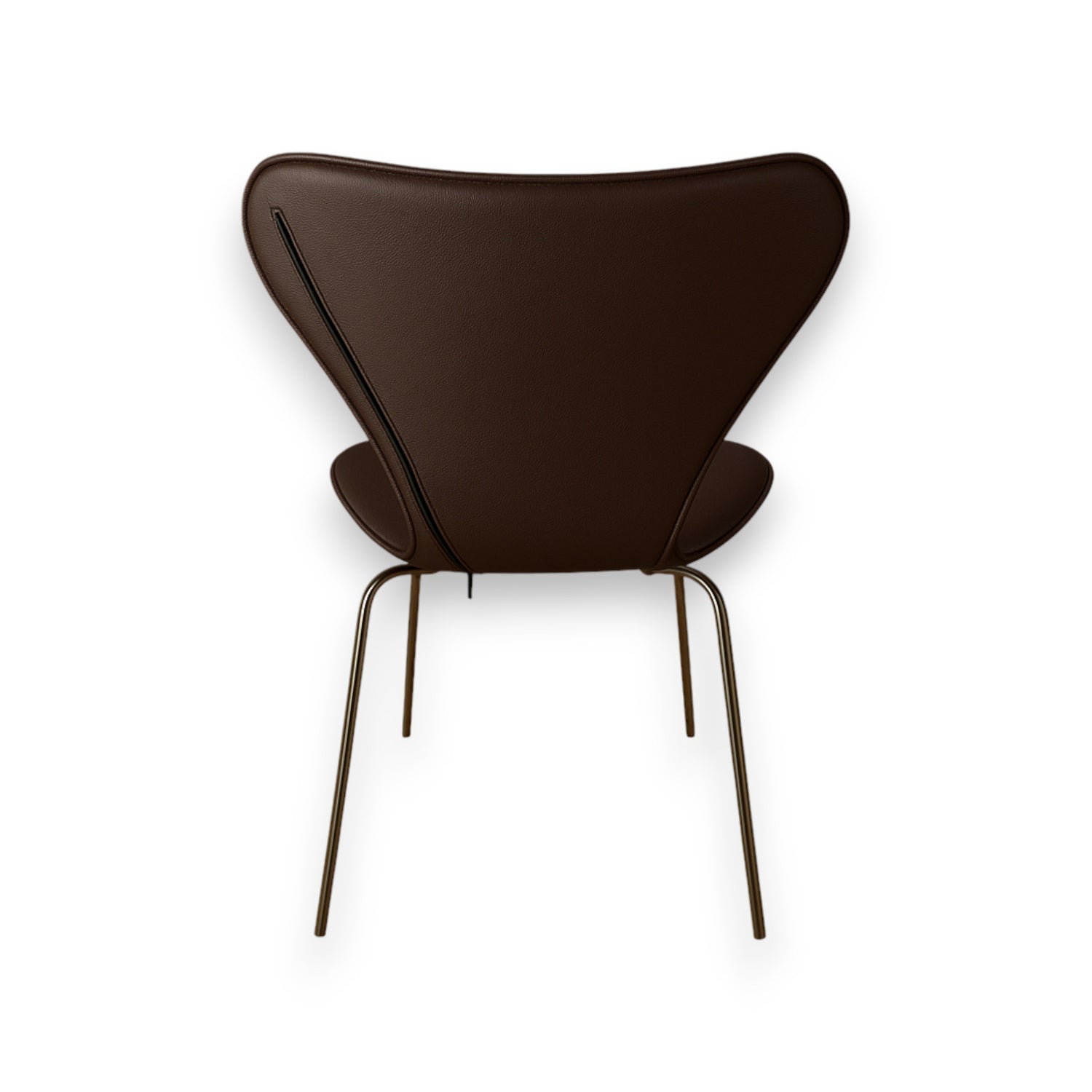 Helfodral till Arne Jacobsen 3107 stol i mörkbrunt läder