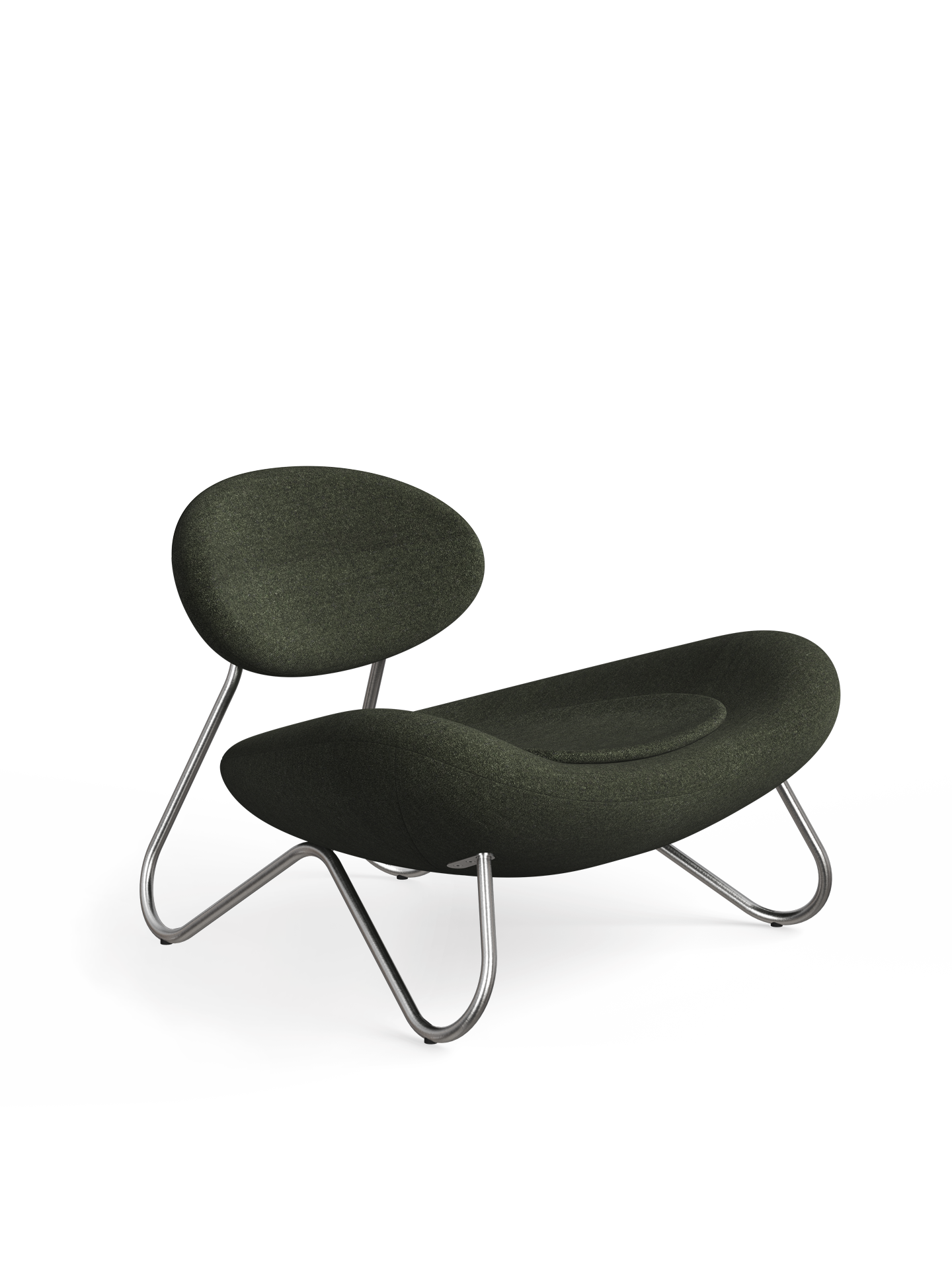 Meadow Lounge Chair - Furu/borstad stål
