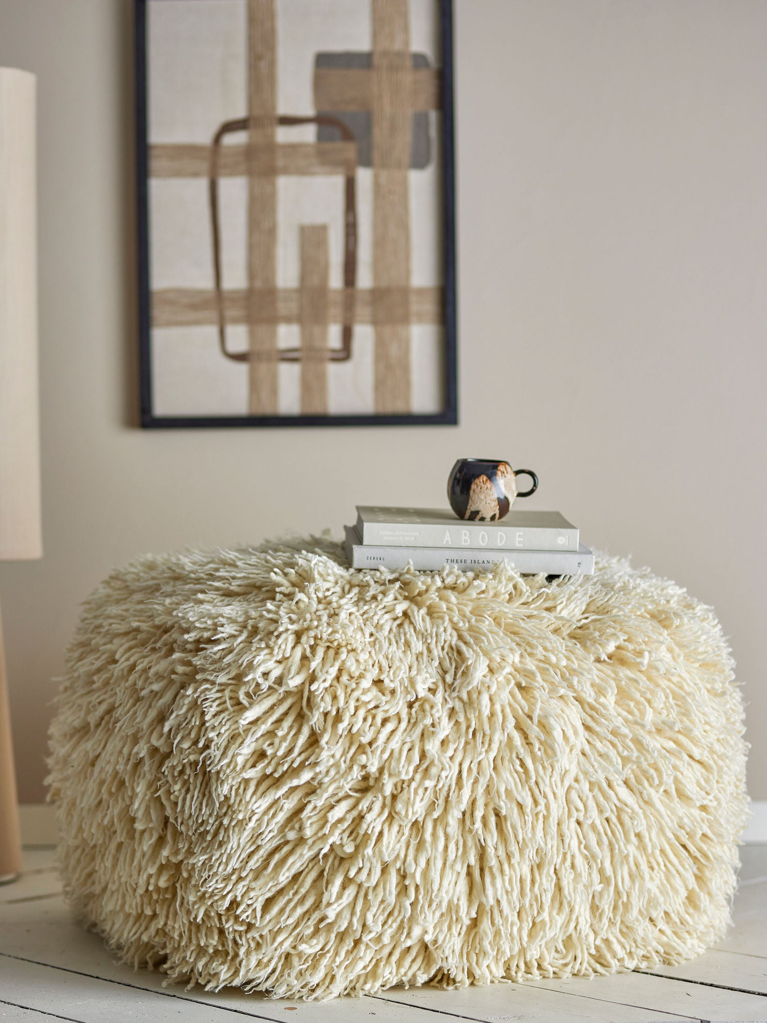 Bloomingville Lomba Puf, natur, ull