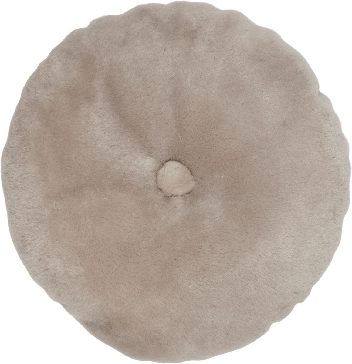 Lammskinnskudde | Mockasin | Dubbelsidig | Ø45 cm