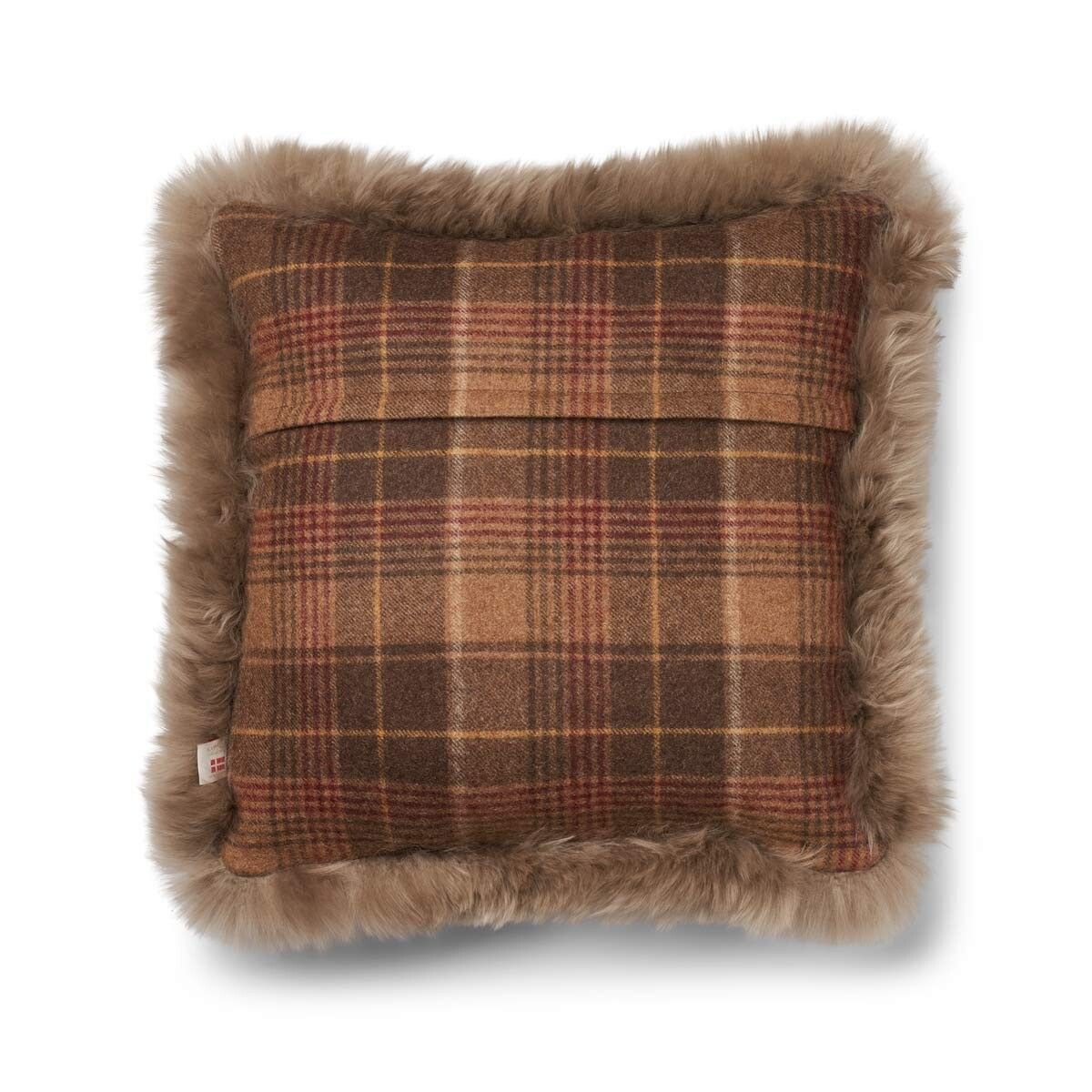 Kontrollerad samling | Ullkudde | Långhårig | Dubbelsidig | 52x52 cm