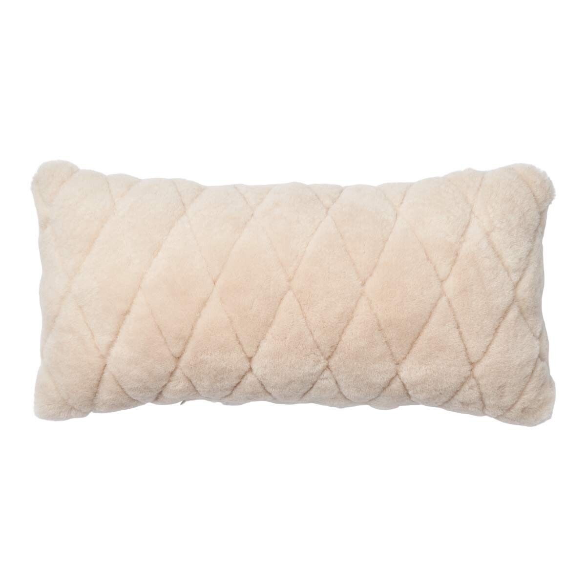 Lövkudde | Mockasin | Dubbelsidig | Nya Zeeland | 28x56 cm