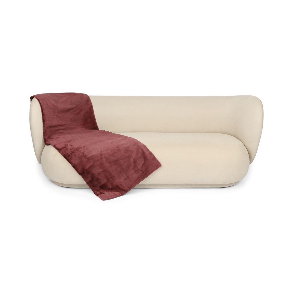 Minkpläd | Baksidan av kashmir | Gammal Rose | 62x158 cm