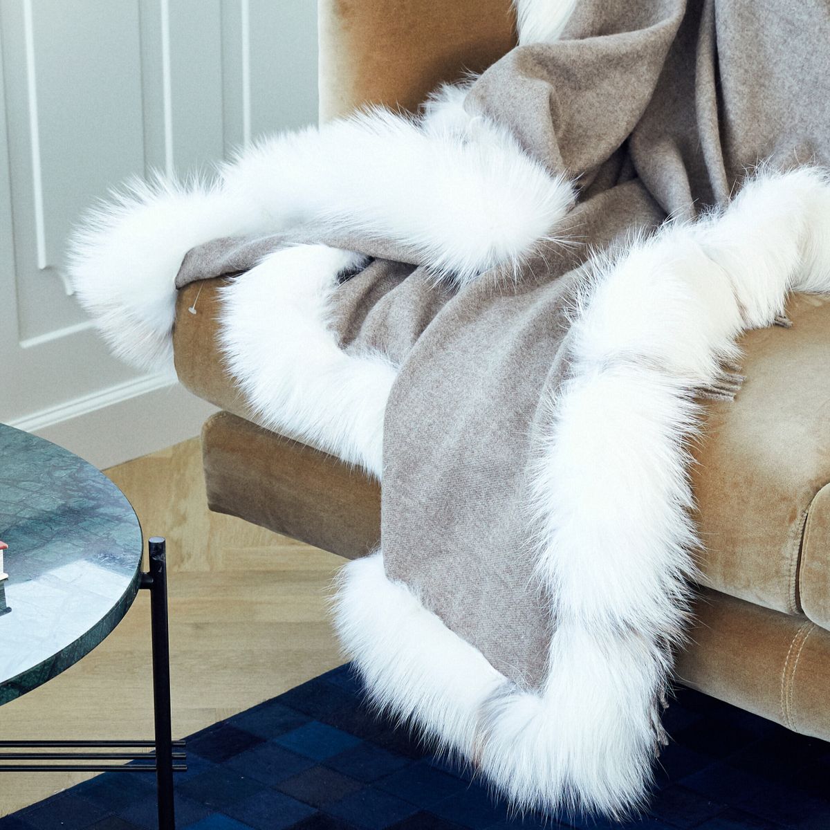 Pläd | Kashmir, räv | 130x200 cm