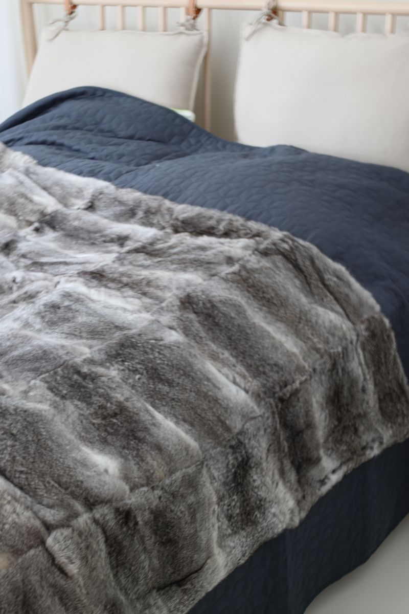 Pälsfilt | Kanin | 120x180 cm