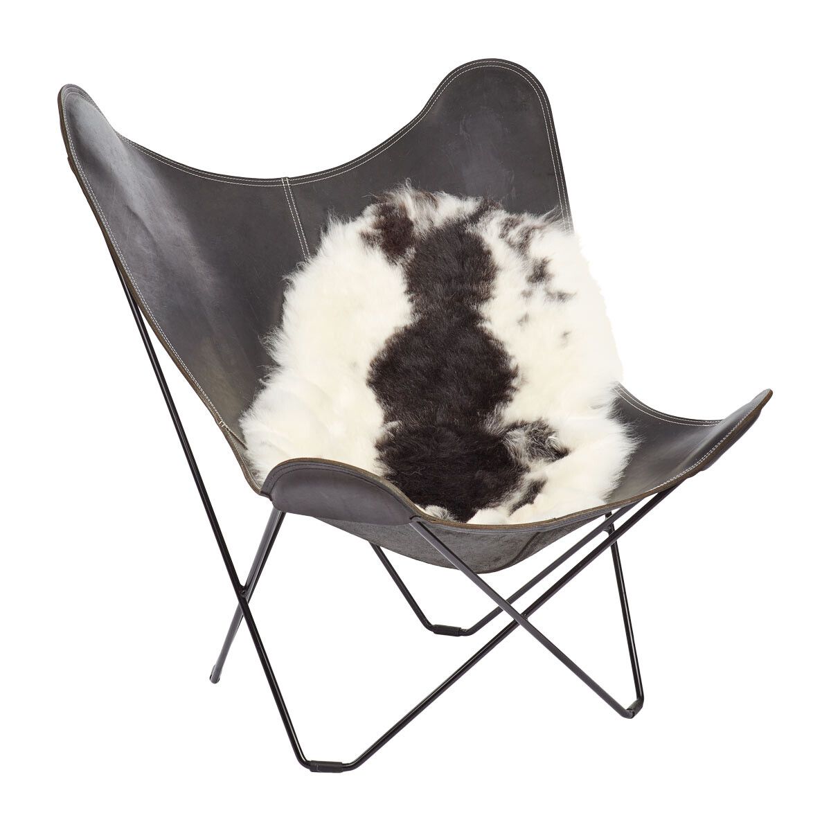 Lammskinn | Korthårig | Island | 100-120x60 cm