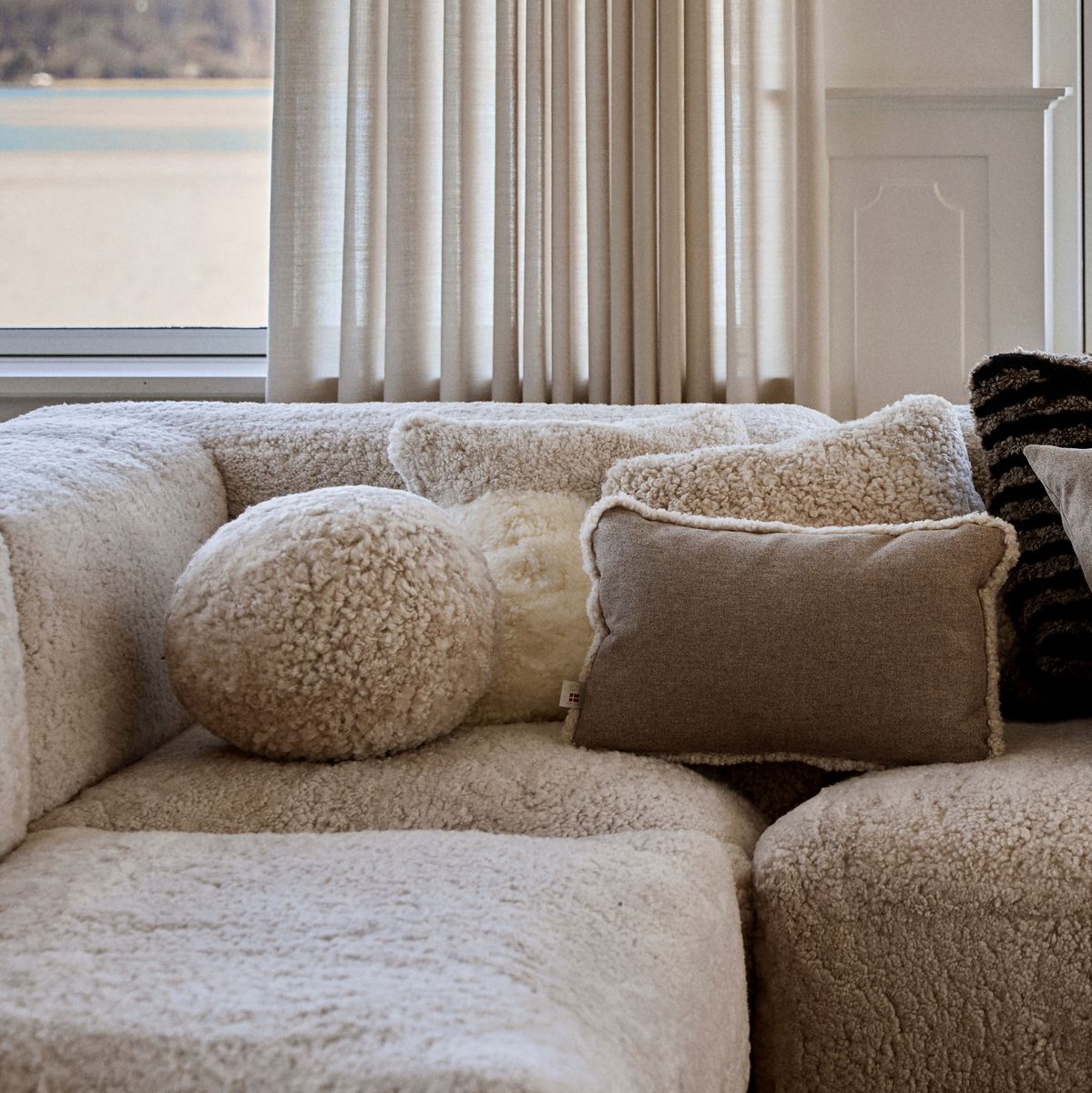 Angelit kudde | Korthårig | Nya Zeeland | Ø25/30/35 cm